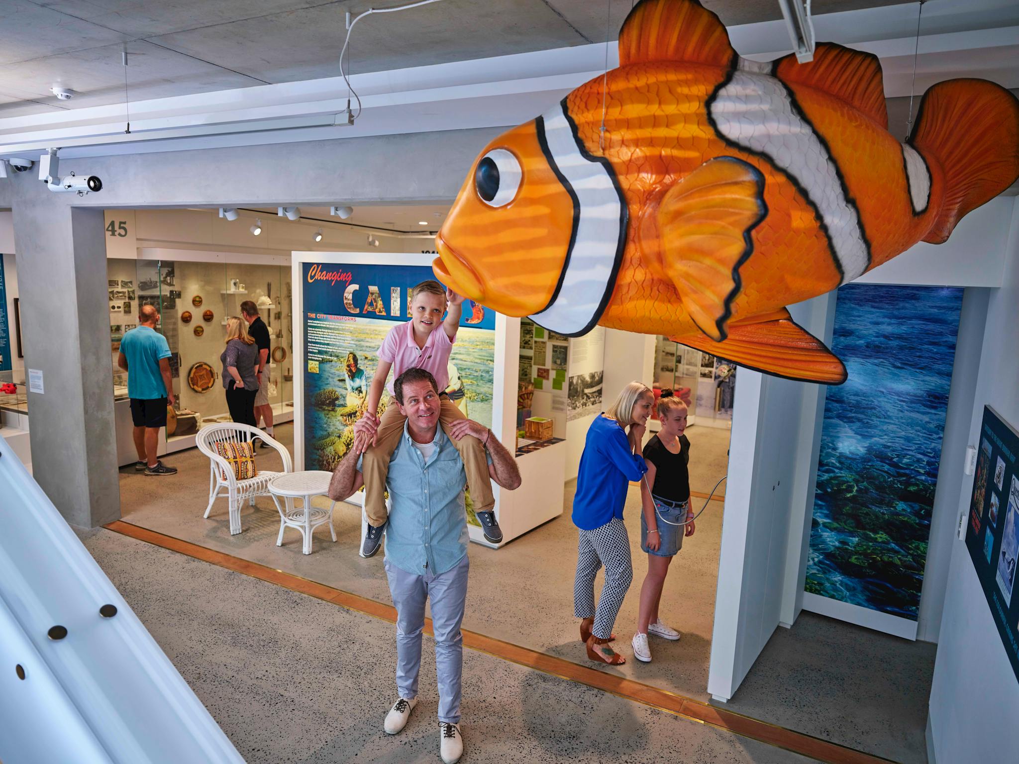 Cairns Museum 1st Floor - See our Giant Nemo Cairns Museum 1st Floor - See our Giant Nemo