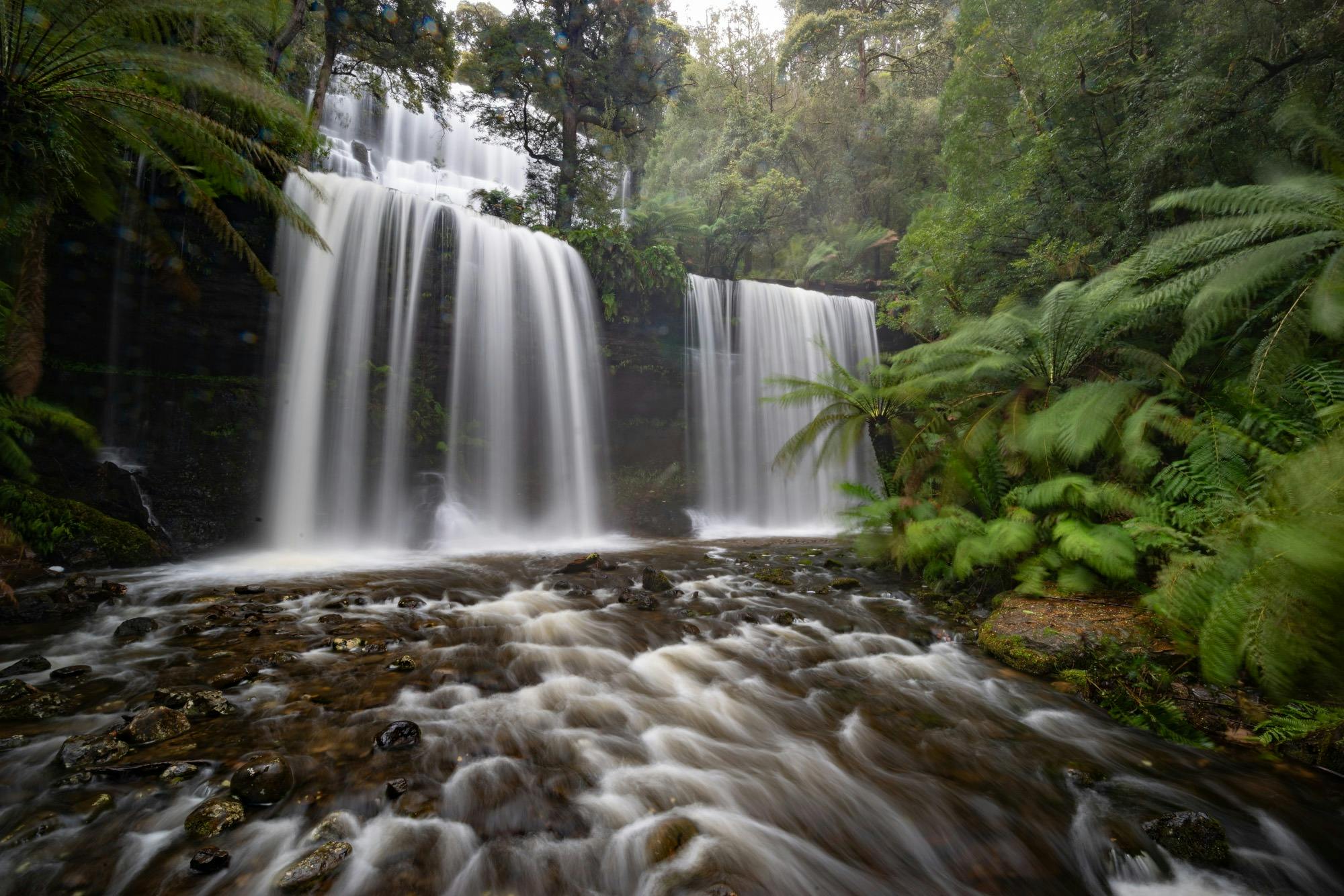 Russell Falls at Mt Field National Park in Tasmania