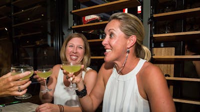 Ladies enjoying cocktails