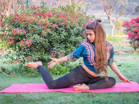 Woman doing yoga