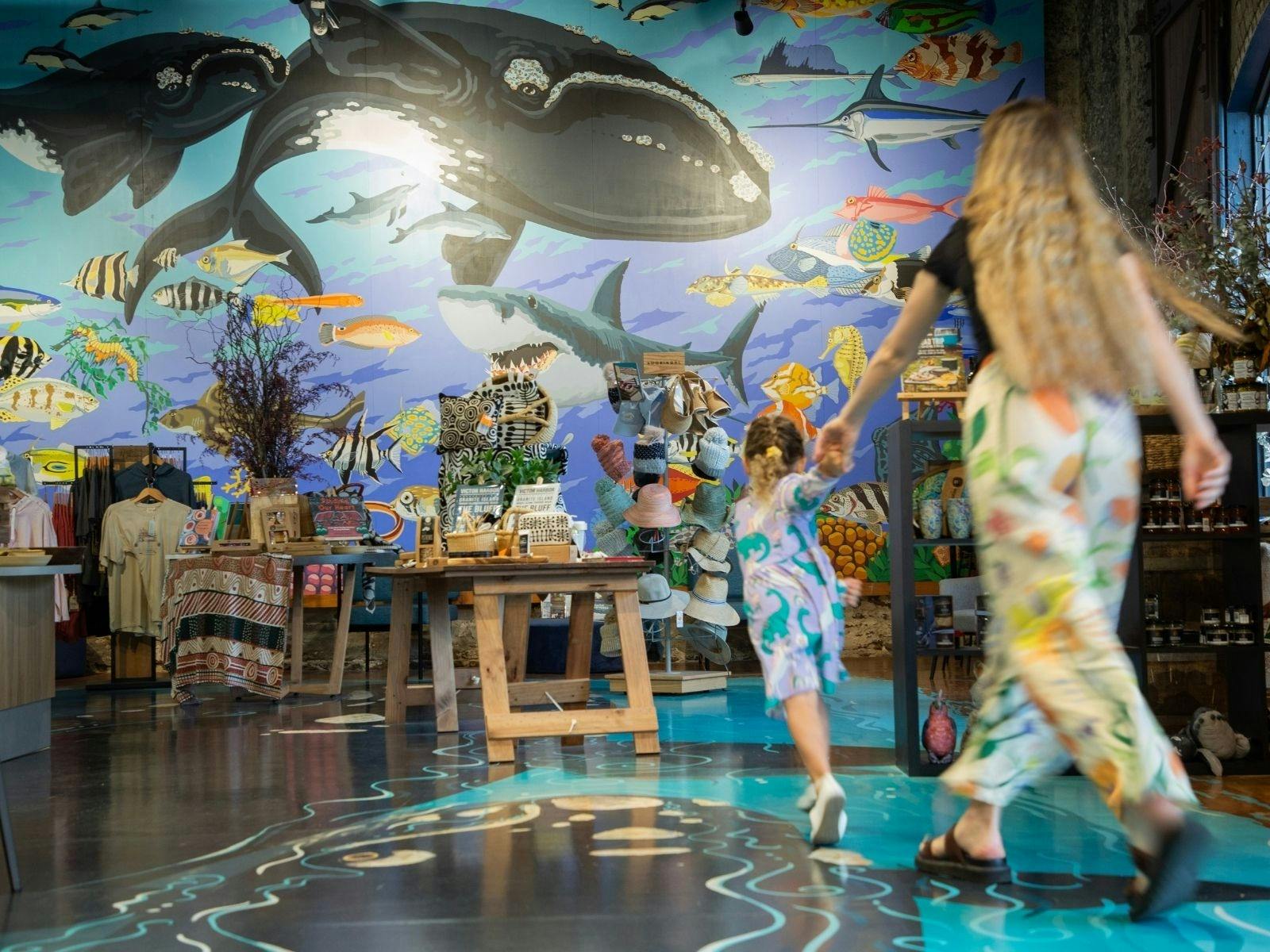 Inside the Victor Harbor Visitor Centre and SA Whale Centre