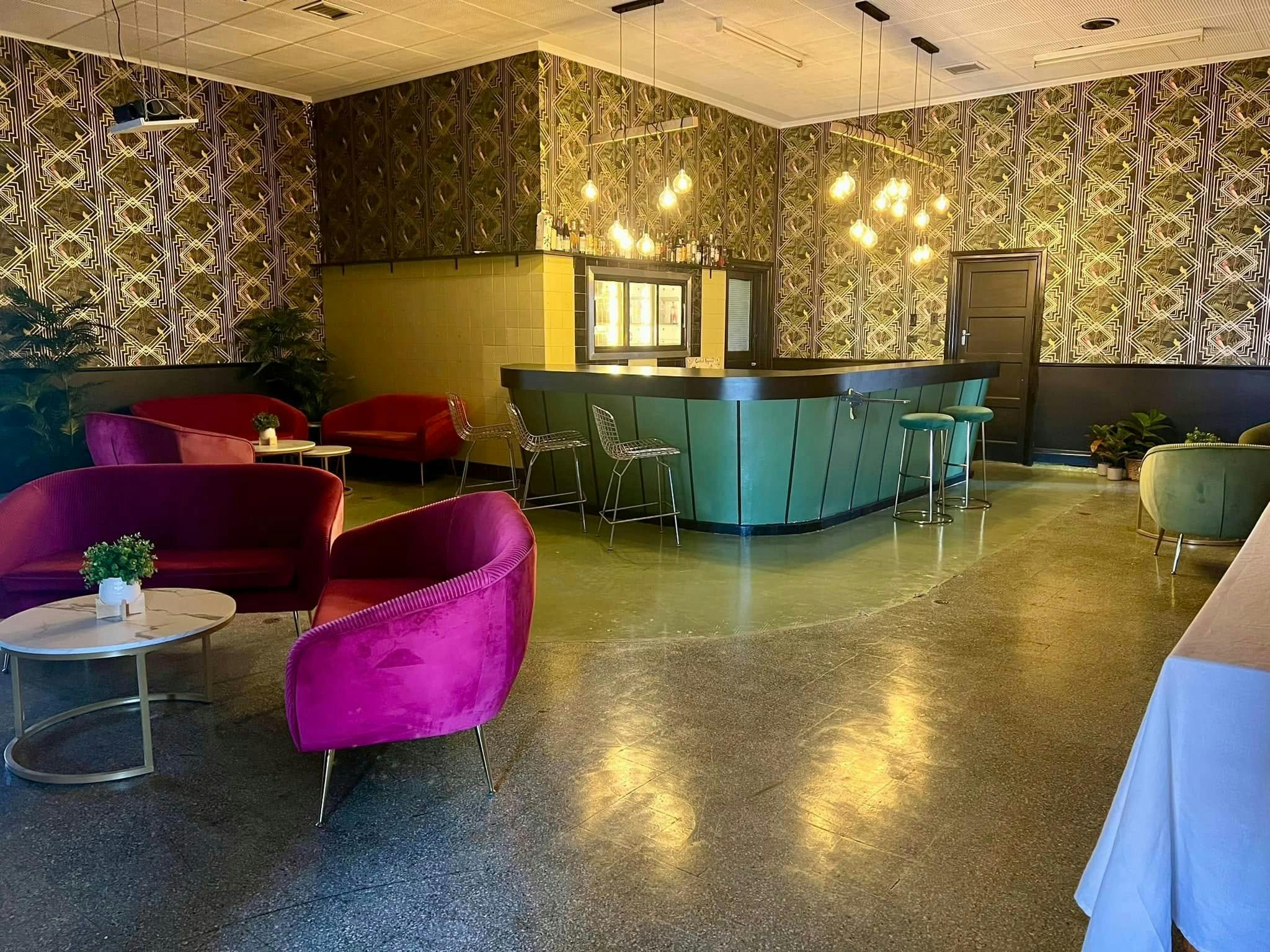A beautifully restored Art Deco Bar at the Old RSL Cunnamulla
