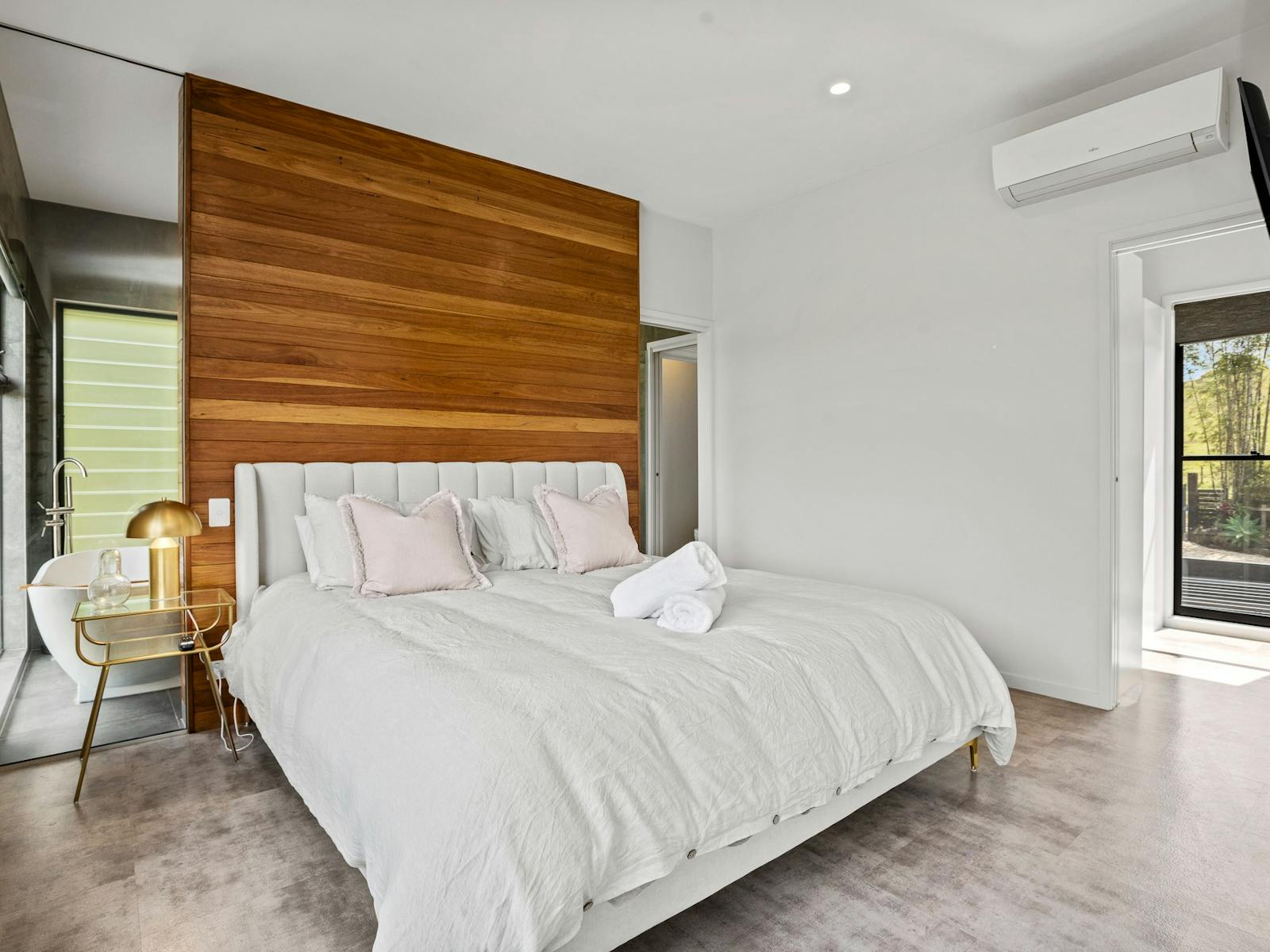 the master bedroom