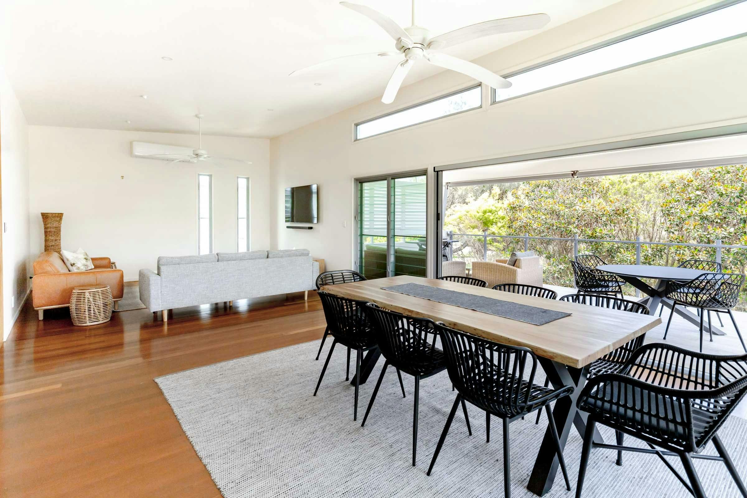 Upstairs open plan living