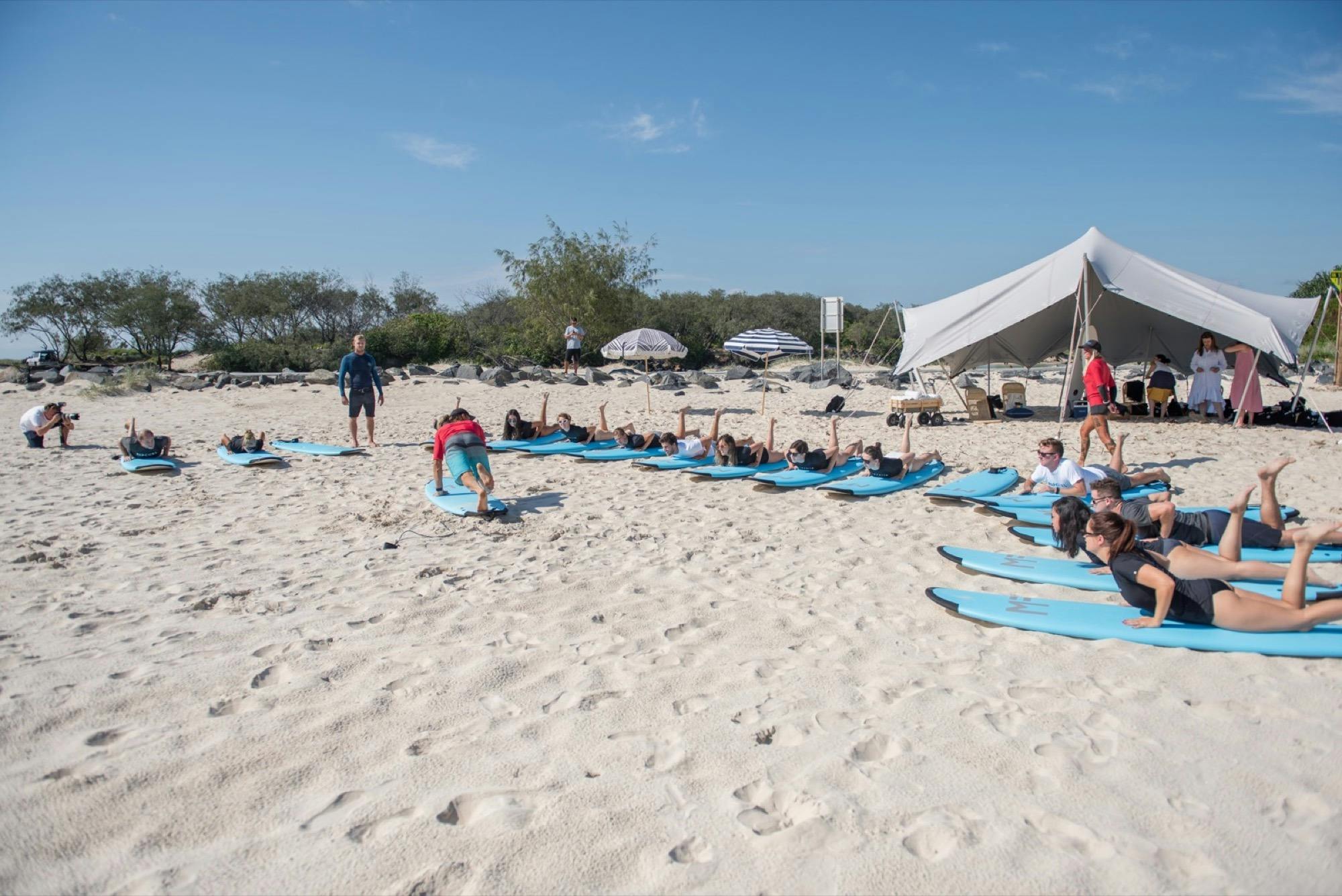 Surfong with Mick Fanning