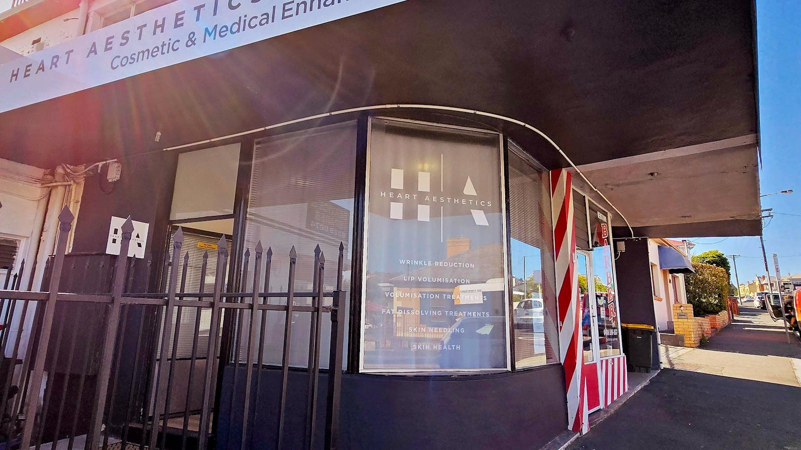 Outside Heart Aesthetics Hobart