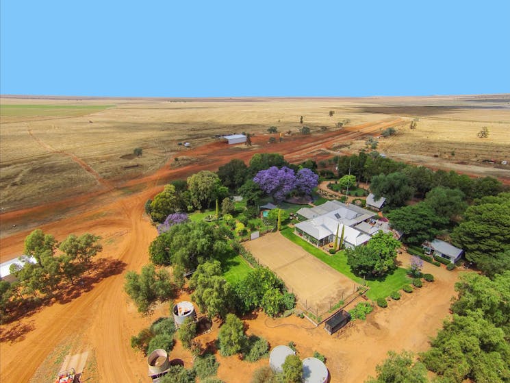 Aerial view of Corynnia Station