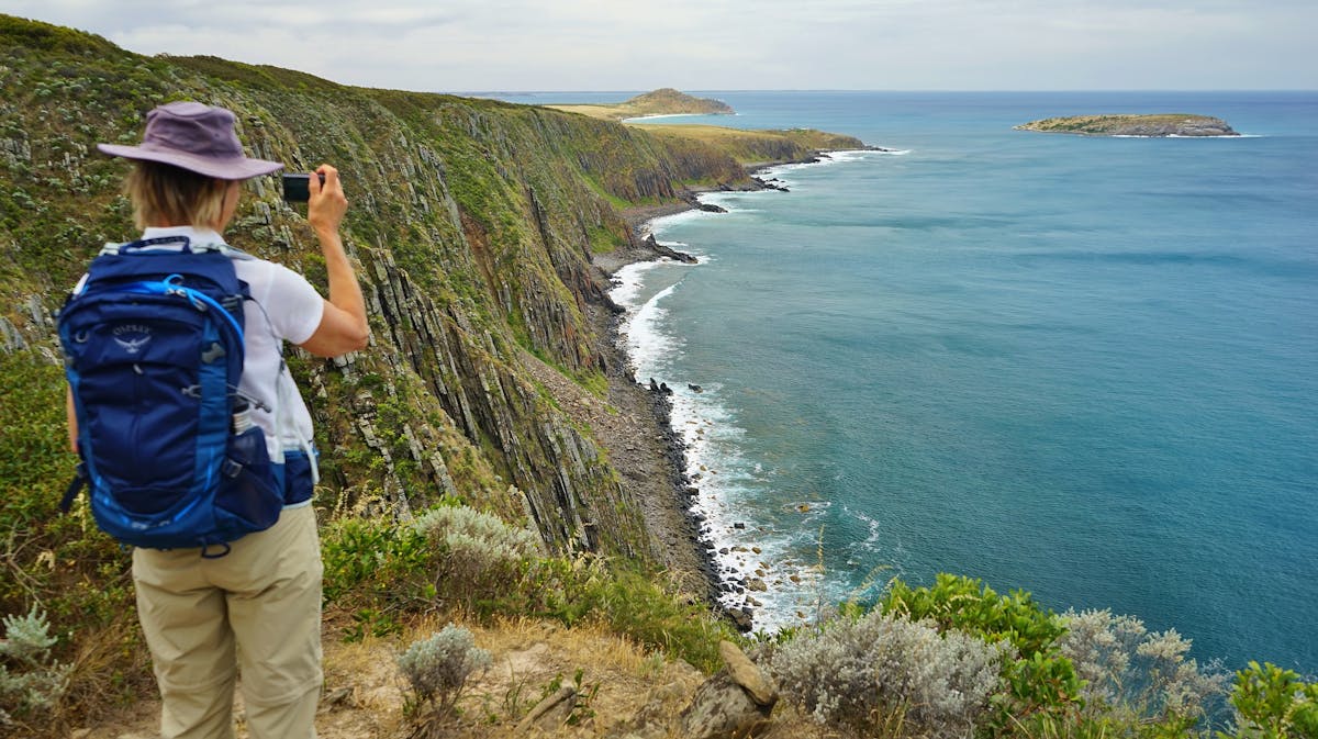 Newland Cliffs on Day 4 of the Southern Ocean Walk