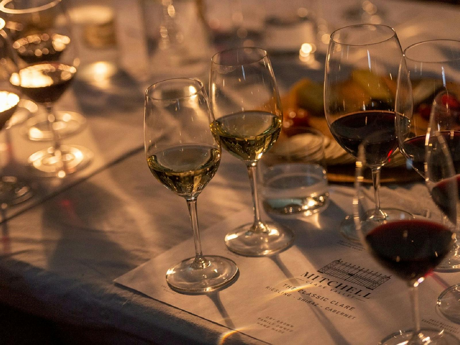 Mitchell Wines The Classic Clare Wine Flight Watervale Riesling Peppertree Shiraz Sevenhill Cabernet