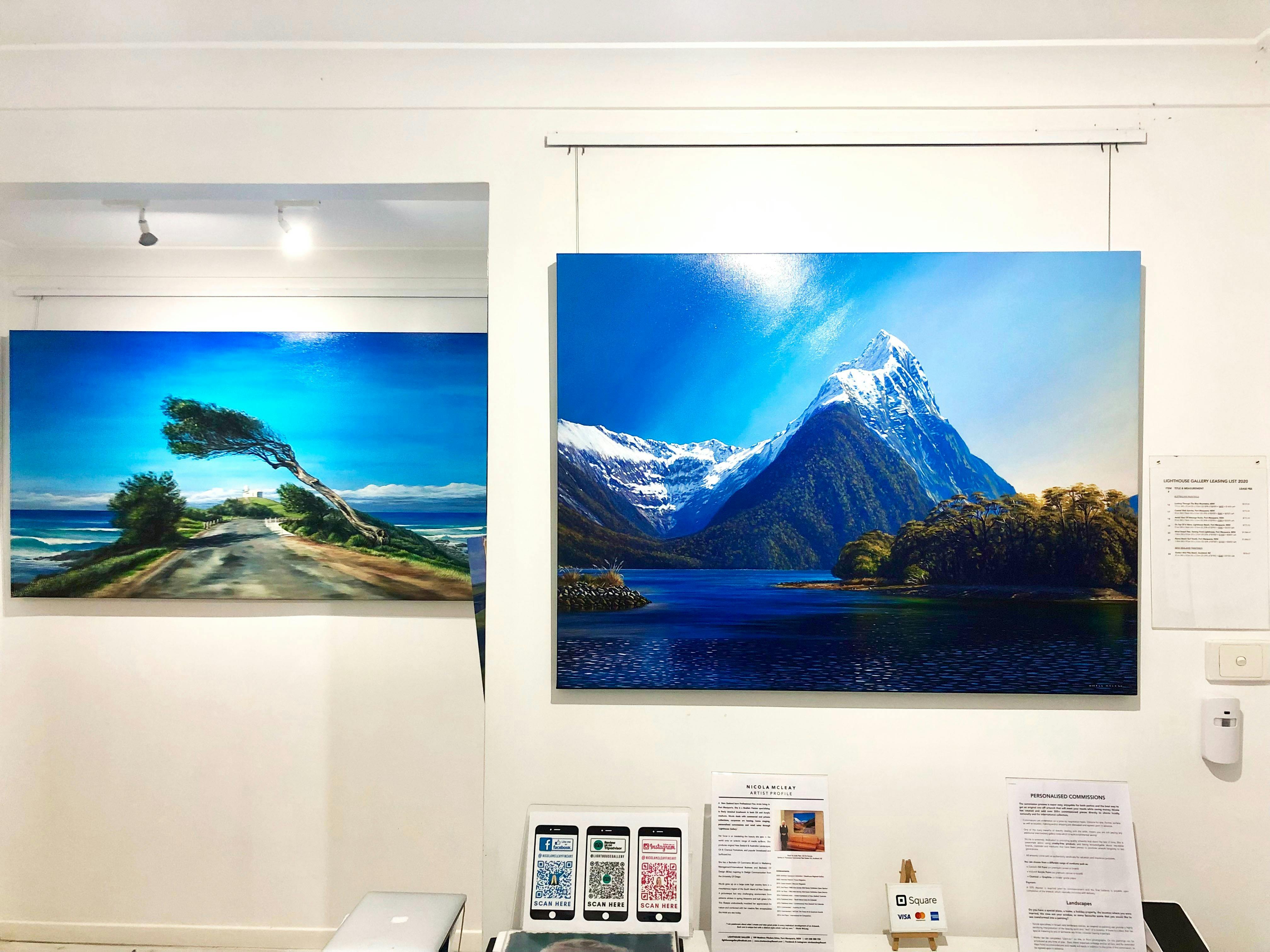 米爾福德峽灣 NZ 油畫