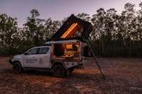 Hilux 4WD Camper at night