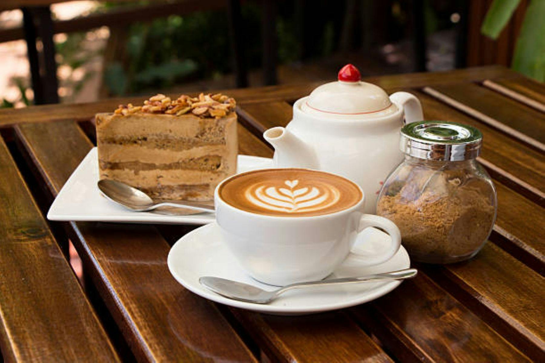 Image of coffee, tea and cake