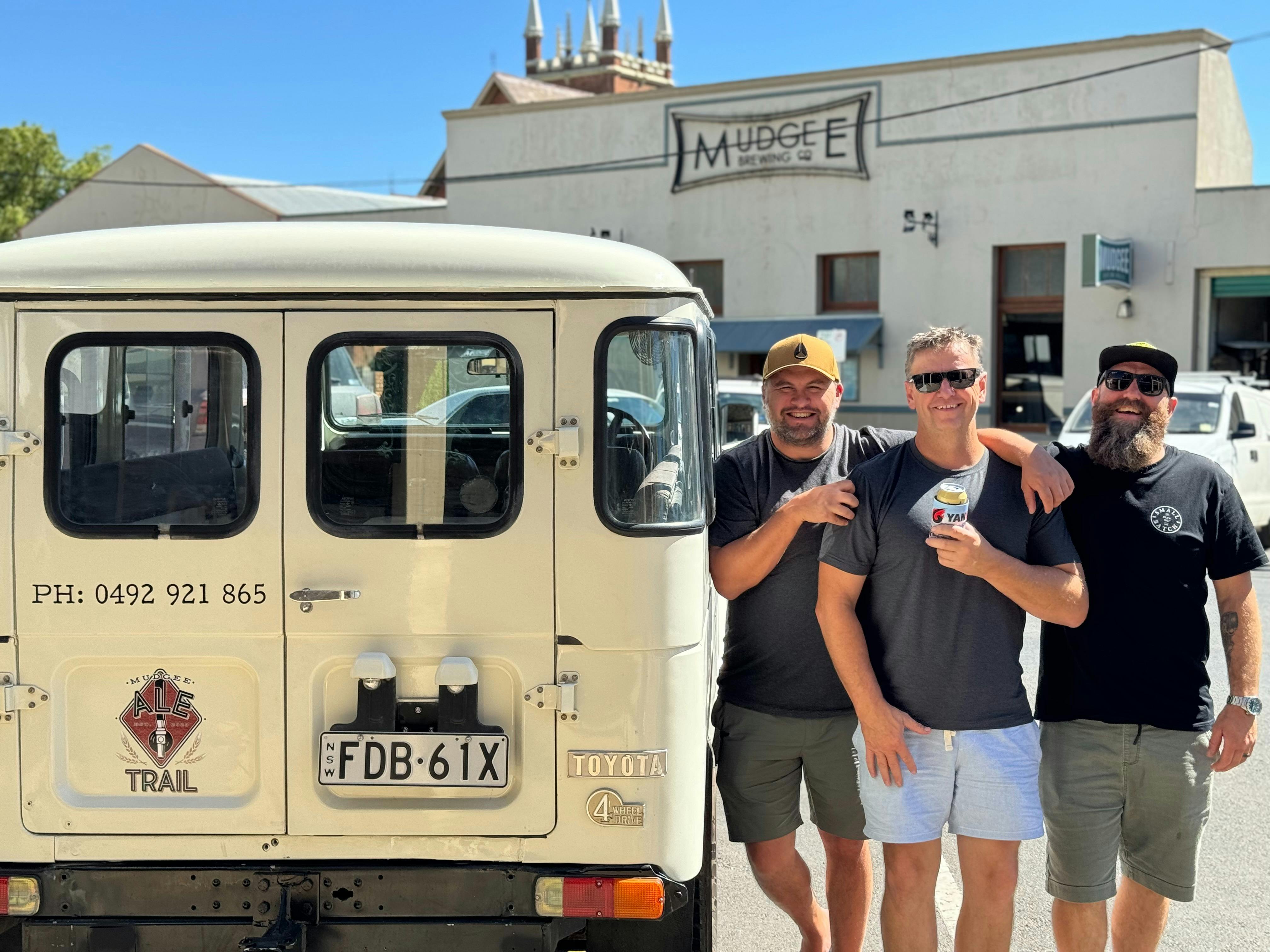 Mudgee Ale Trail on a sneaky brewery stop with three mates at a local Brewery