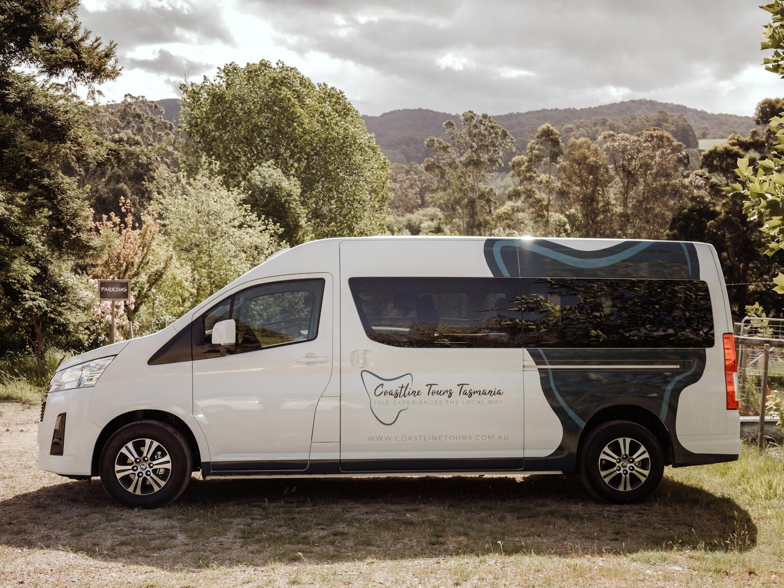 Luxury and comfort await in our new 11-seater van with Coastline Tours Tasmania