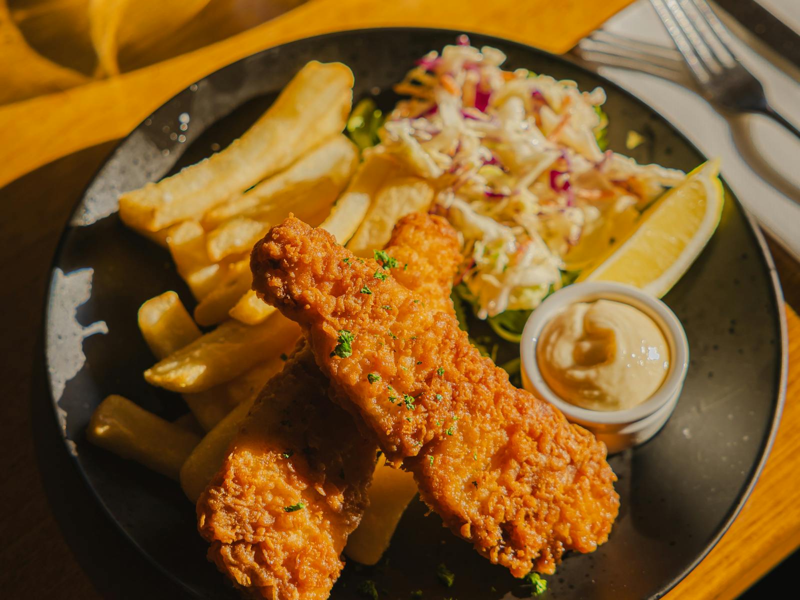 fish and chips the shoreline hotel