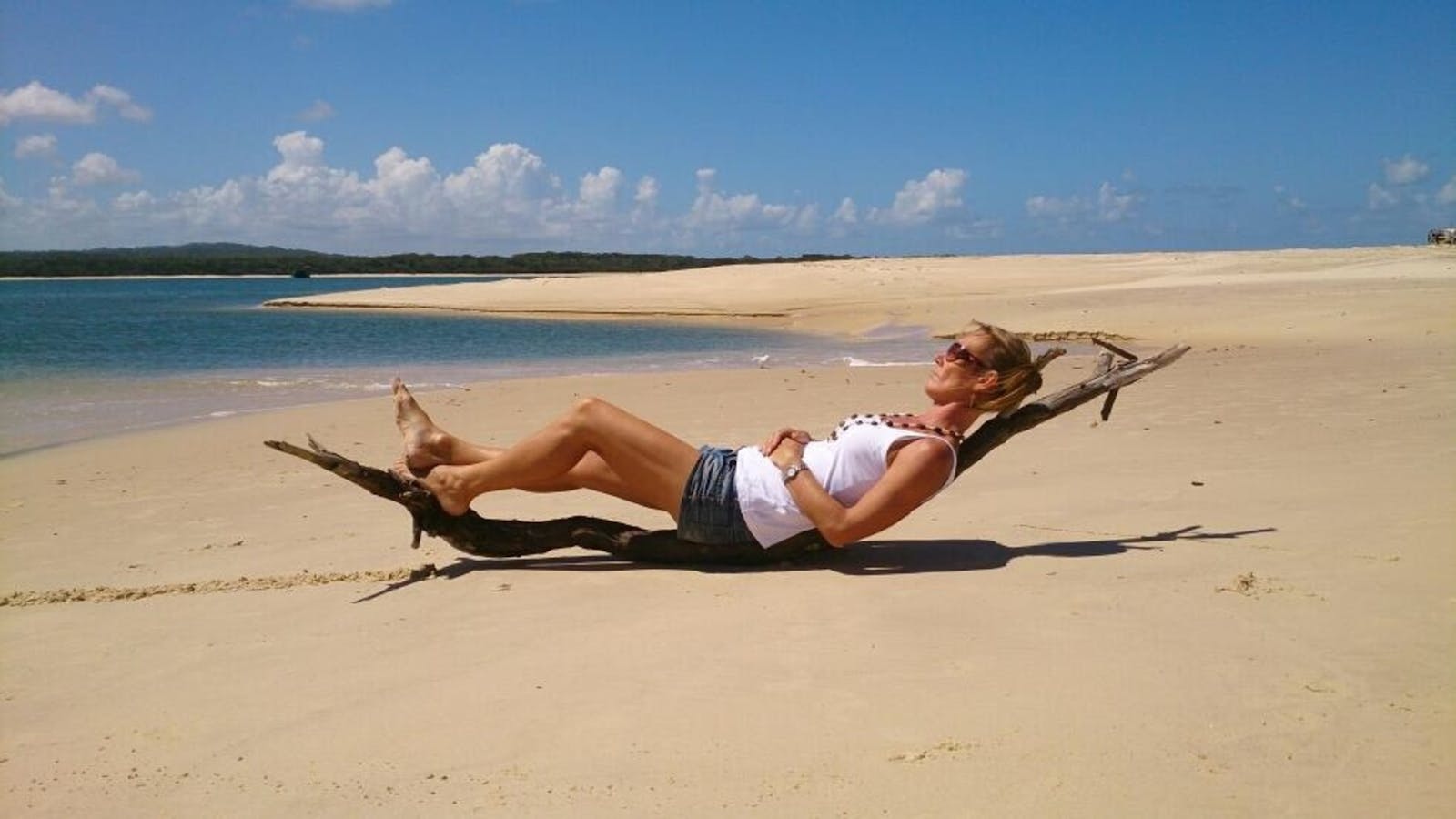 Beachfront location