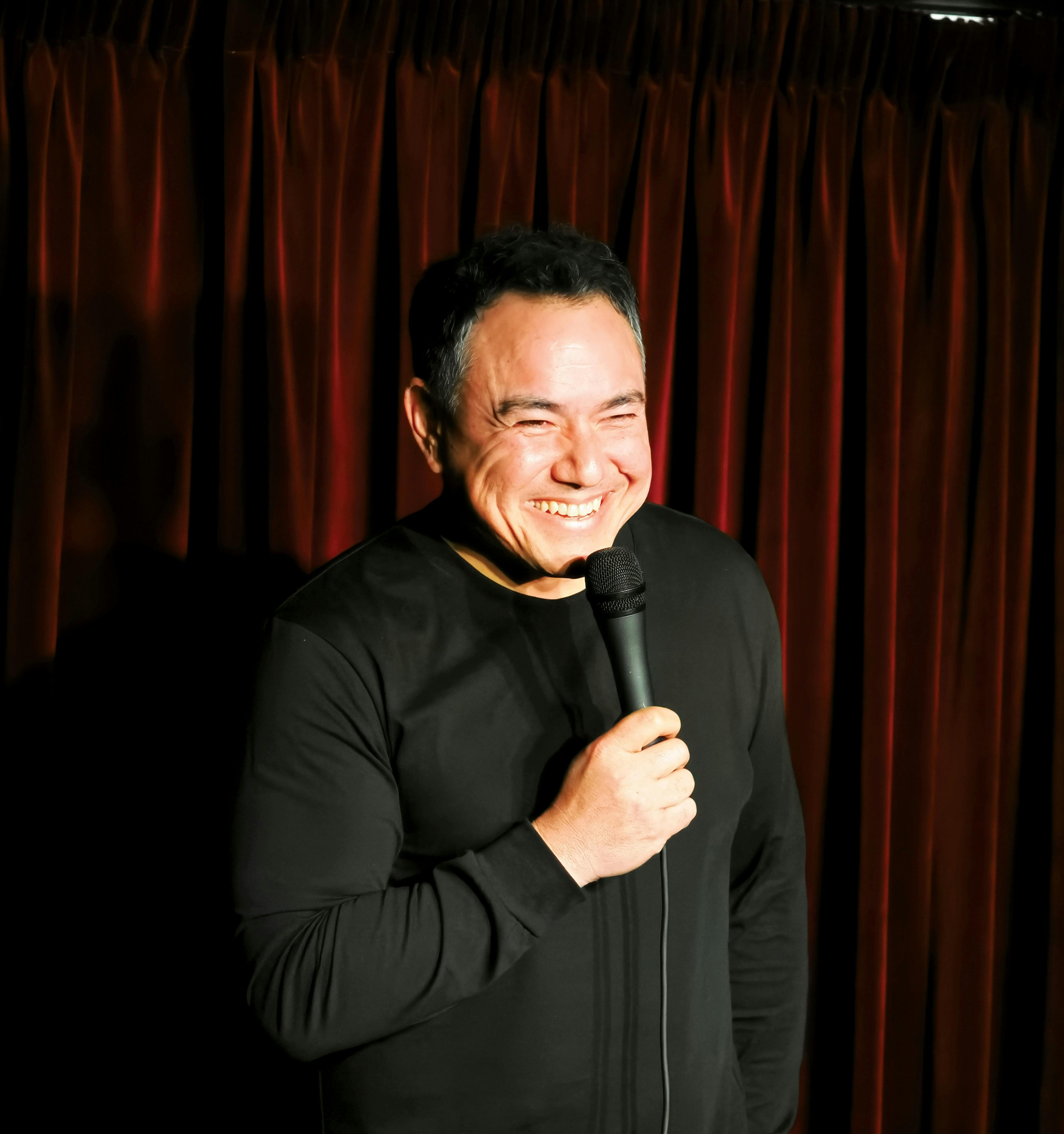 Sam Pang popping into Melbourne's Basement Comedy Club
