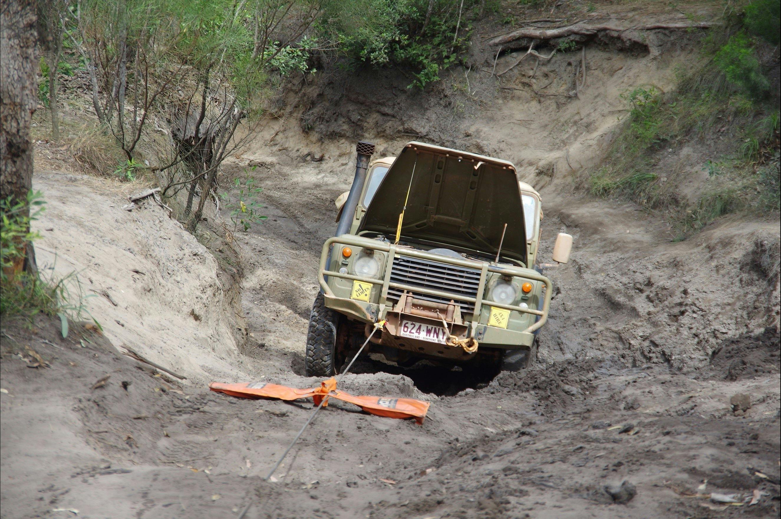 Winching out of Gunshot Creek