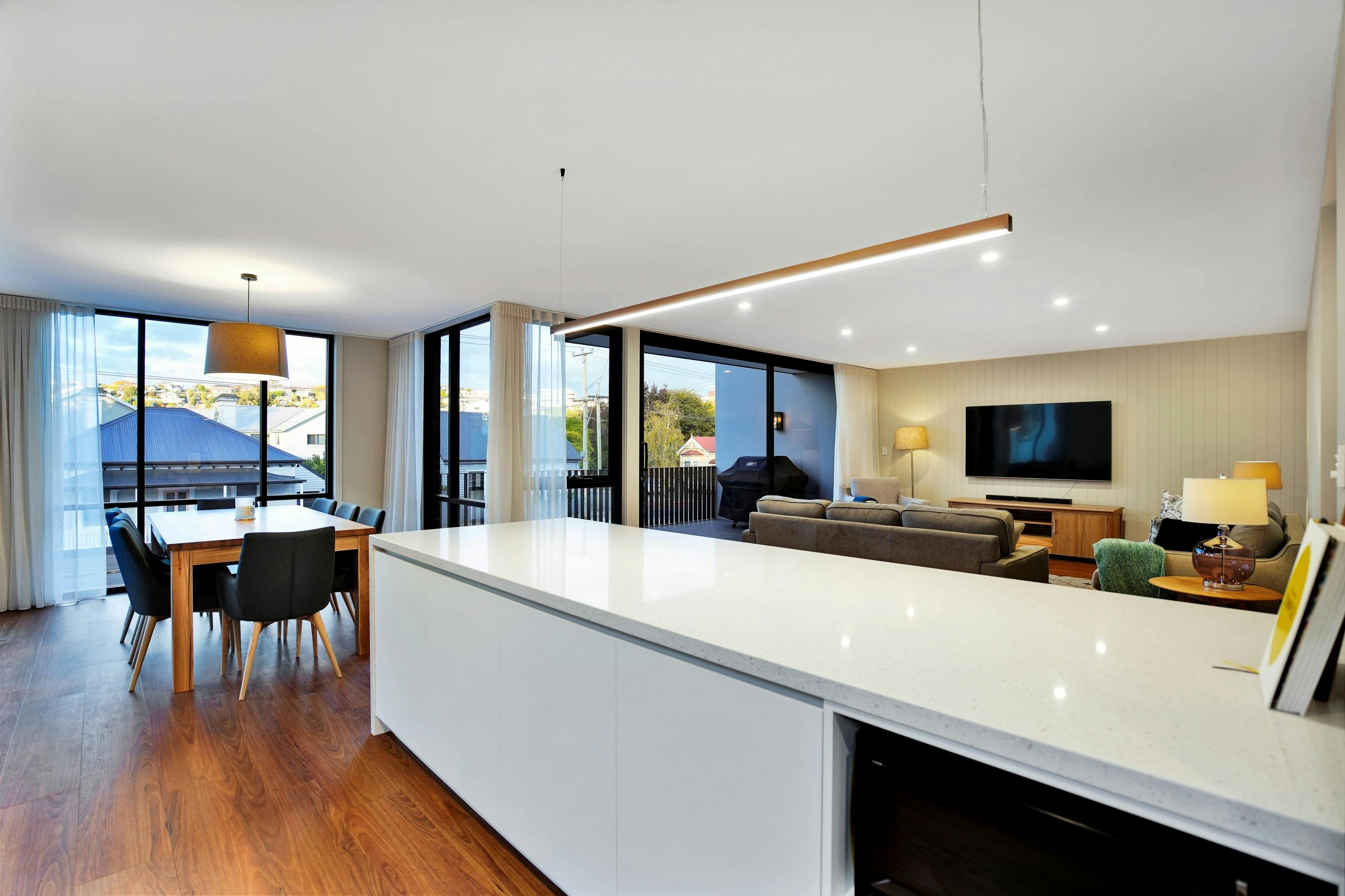 Open-plan kitchen living/dining