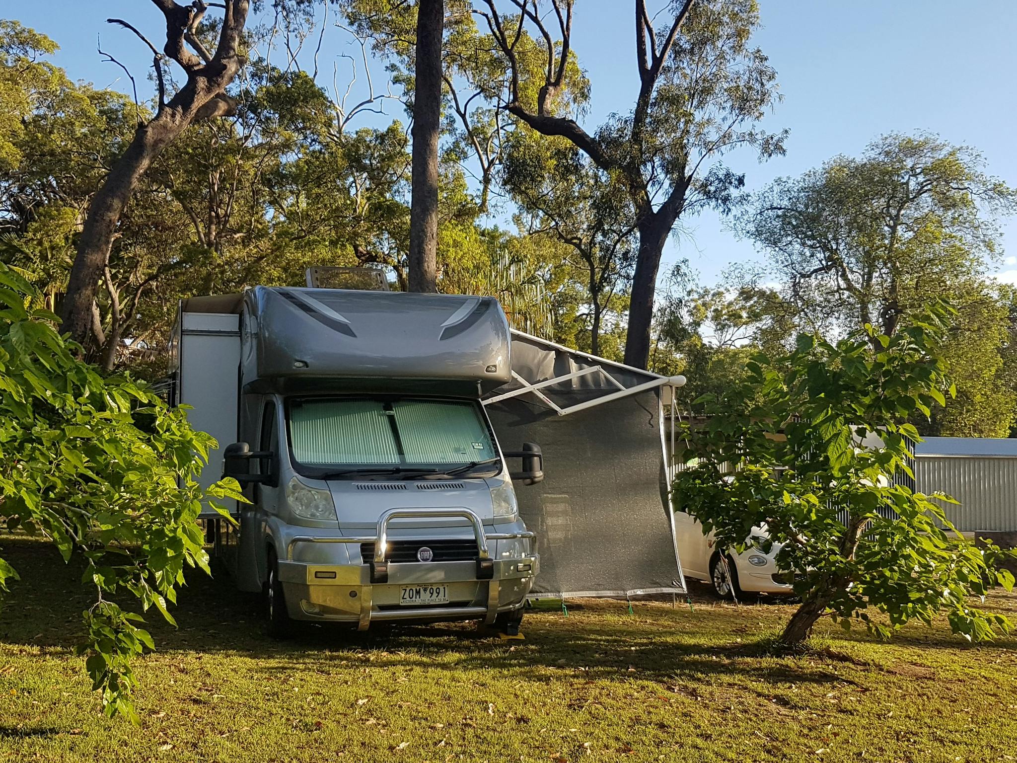 Motorhome set up next to Maulberry Tree at Traveller's Rest 1770 Motorhome set up next to Maulberry Tree at Traveller's Rest 1770