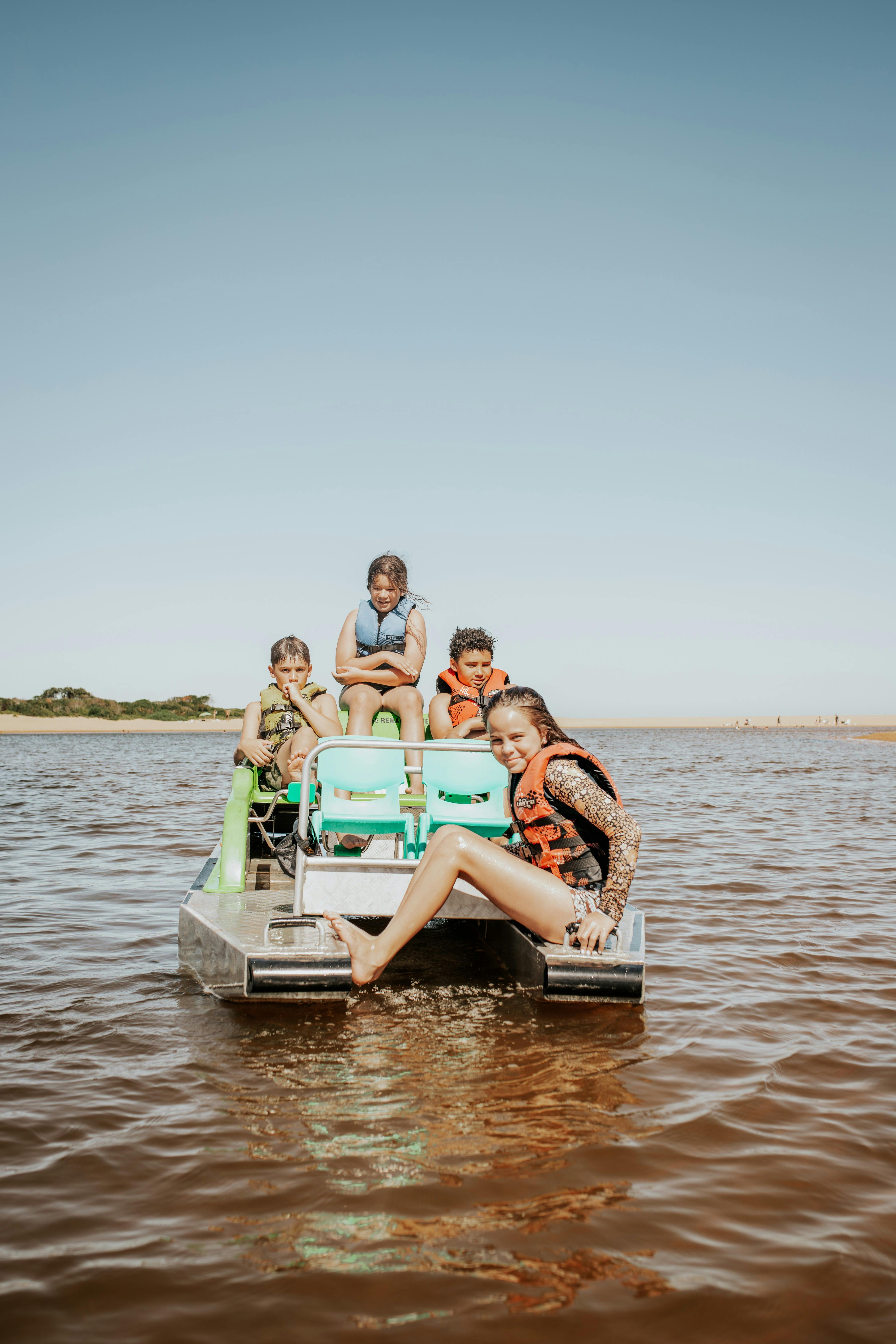 Pedal-boat fun at Aquafun Avoca Lake