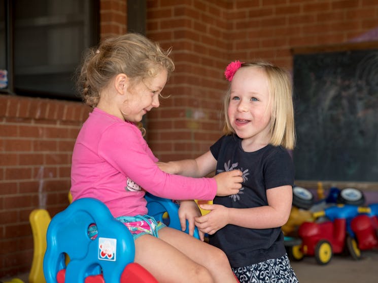 Children playing in creche