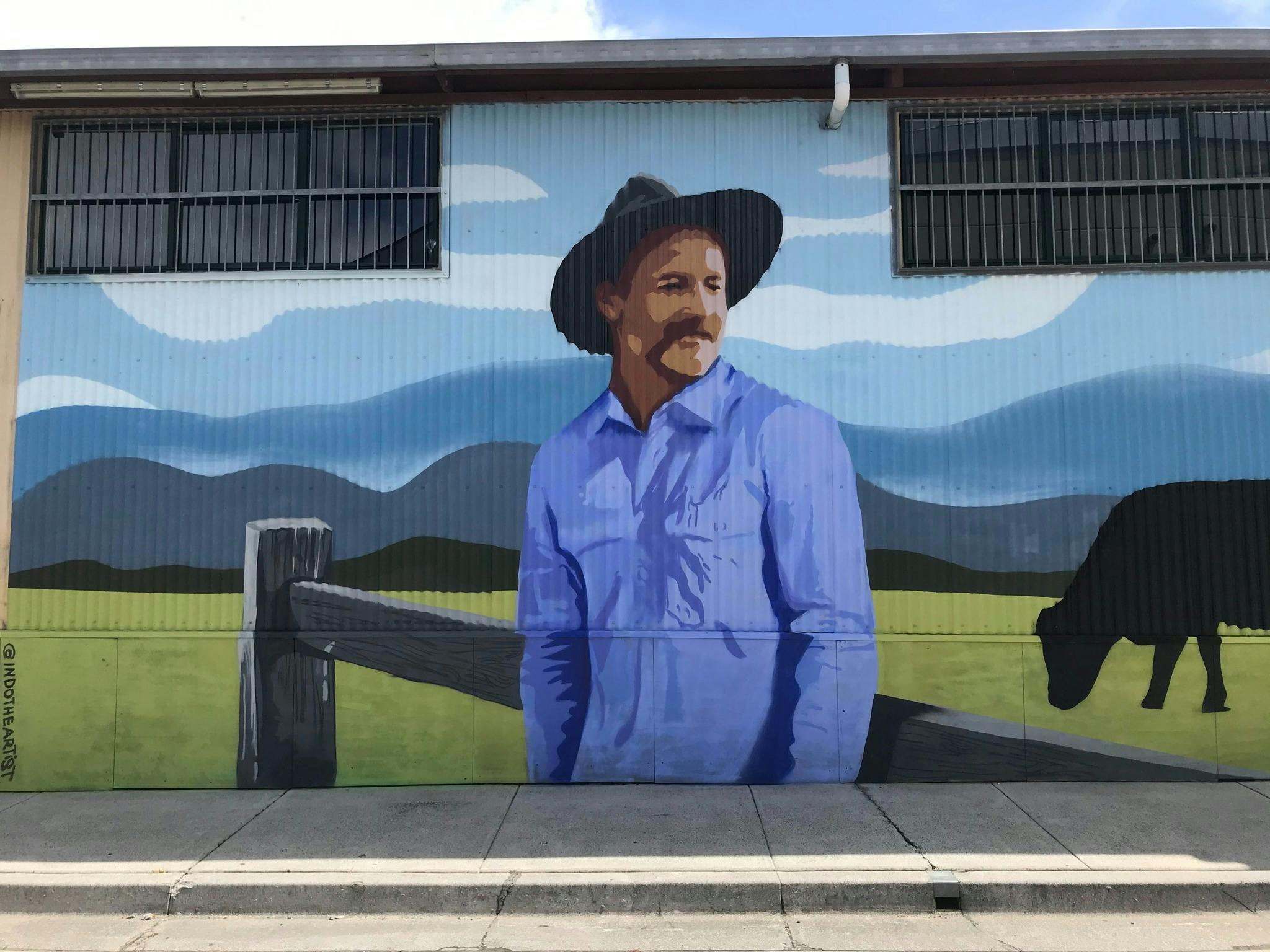 Indo the Artist Elringtons Lane Mural