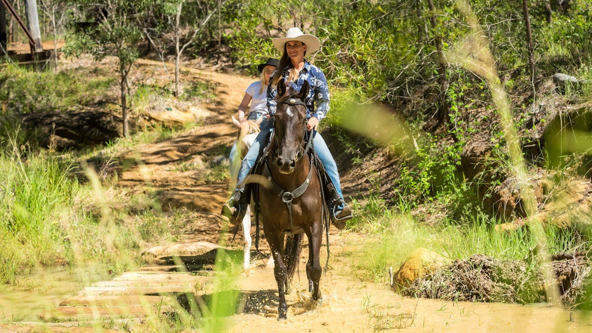 Horse Riders at Cooragook Railway Bridge