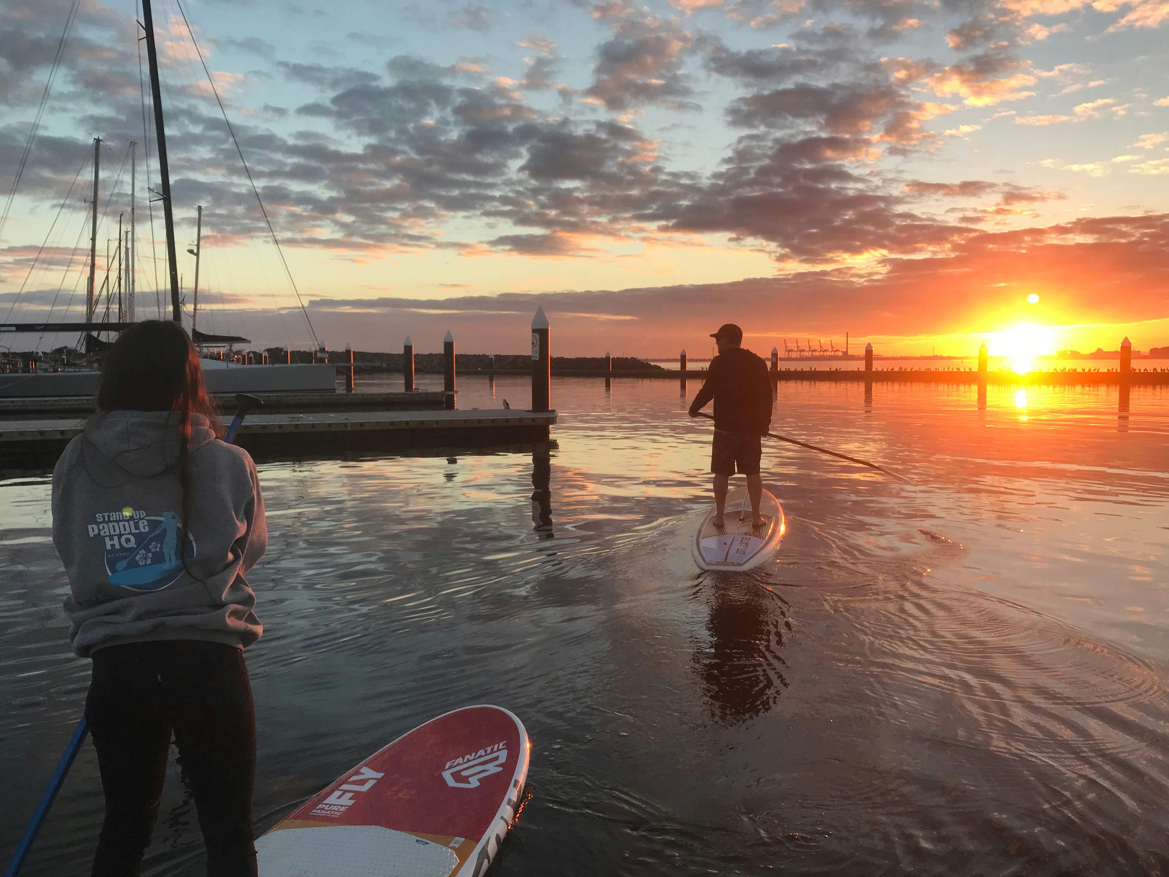 Sunset Paddle in St Kilda Harbour