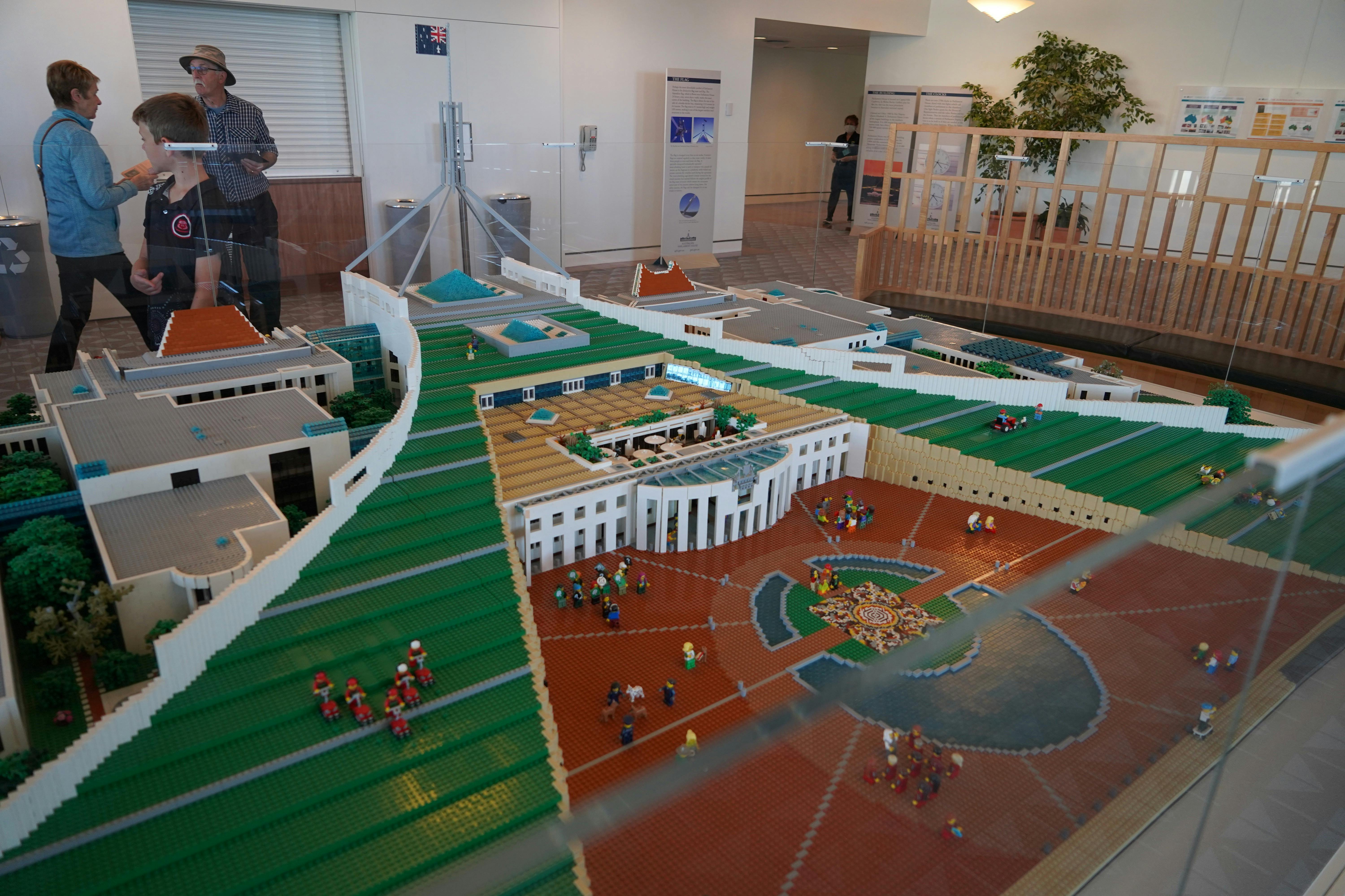 Canberra Sightseeing tours Australian Parliament House Lego Parliament House