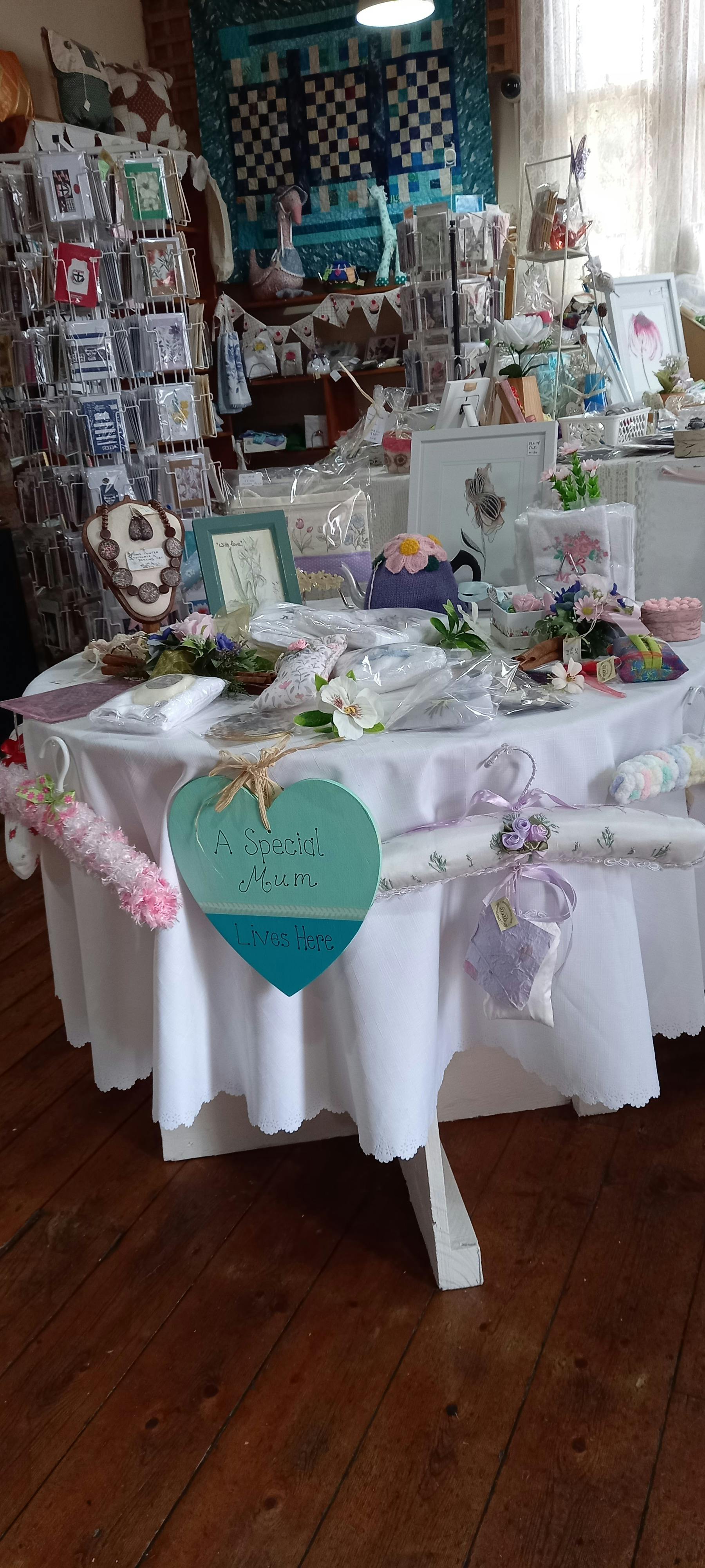 LOTS OF HAND CRAFTED GIFTS FOR MOTHER'S DAY.