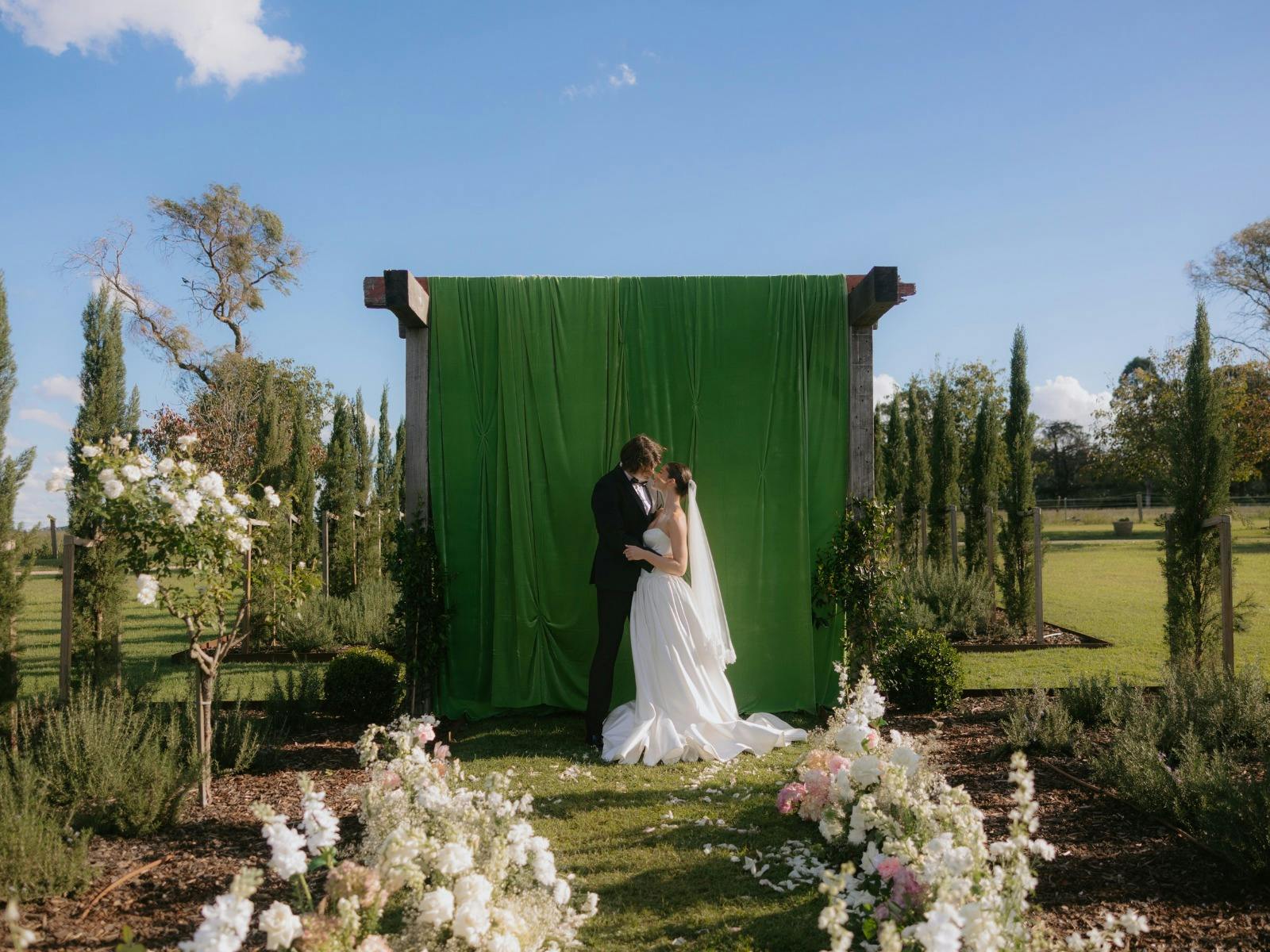 Ceremony Garden with Draping