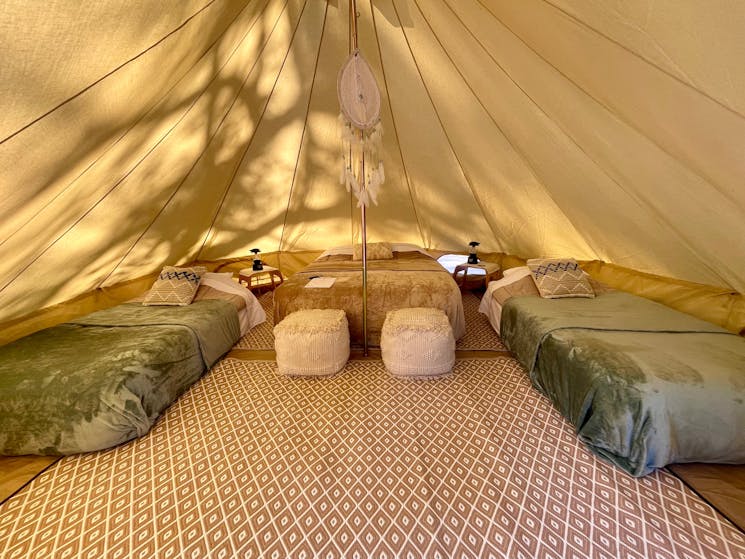 Bell tent hire for events