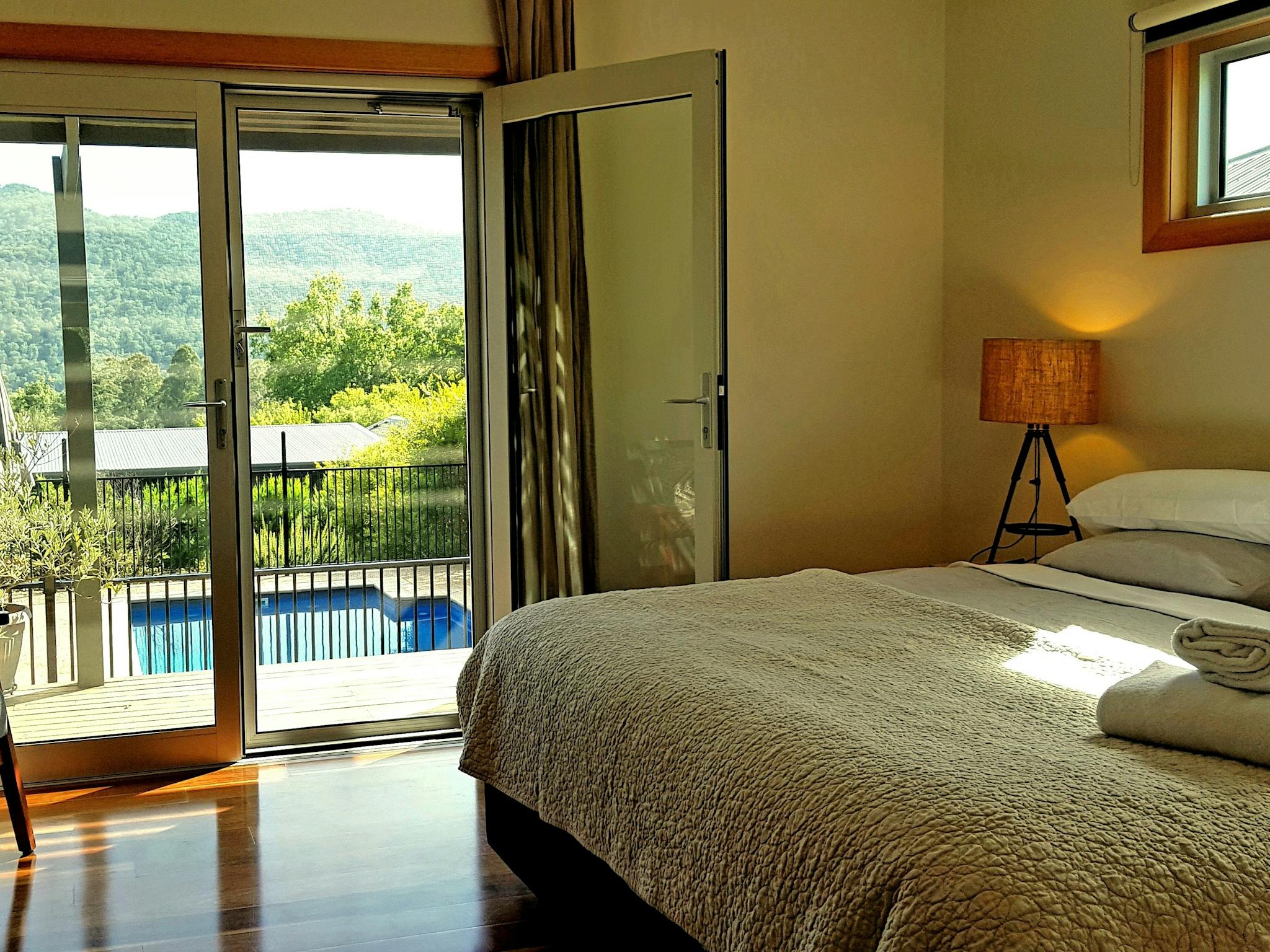master bedroom with views