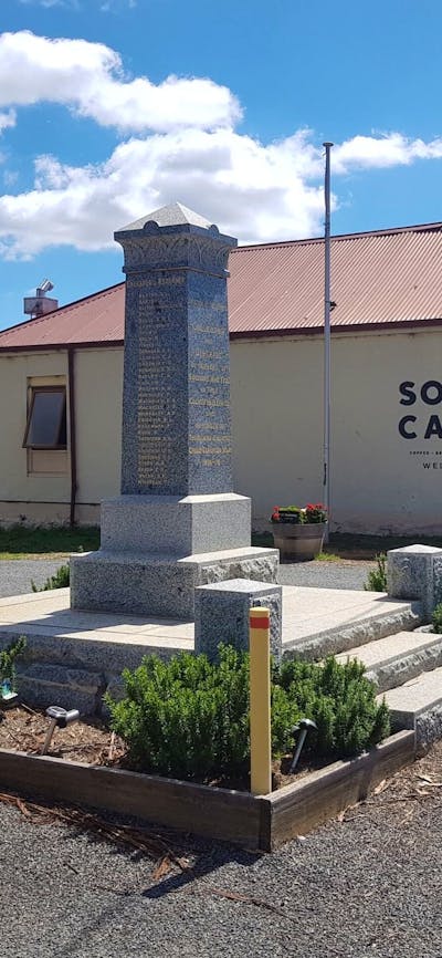Collector's War Memorial stands proudly to pay respects to locals who made the ultimate sacrifice.