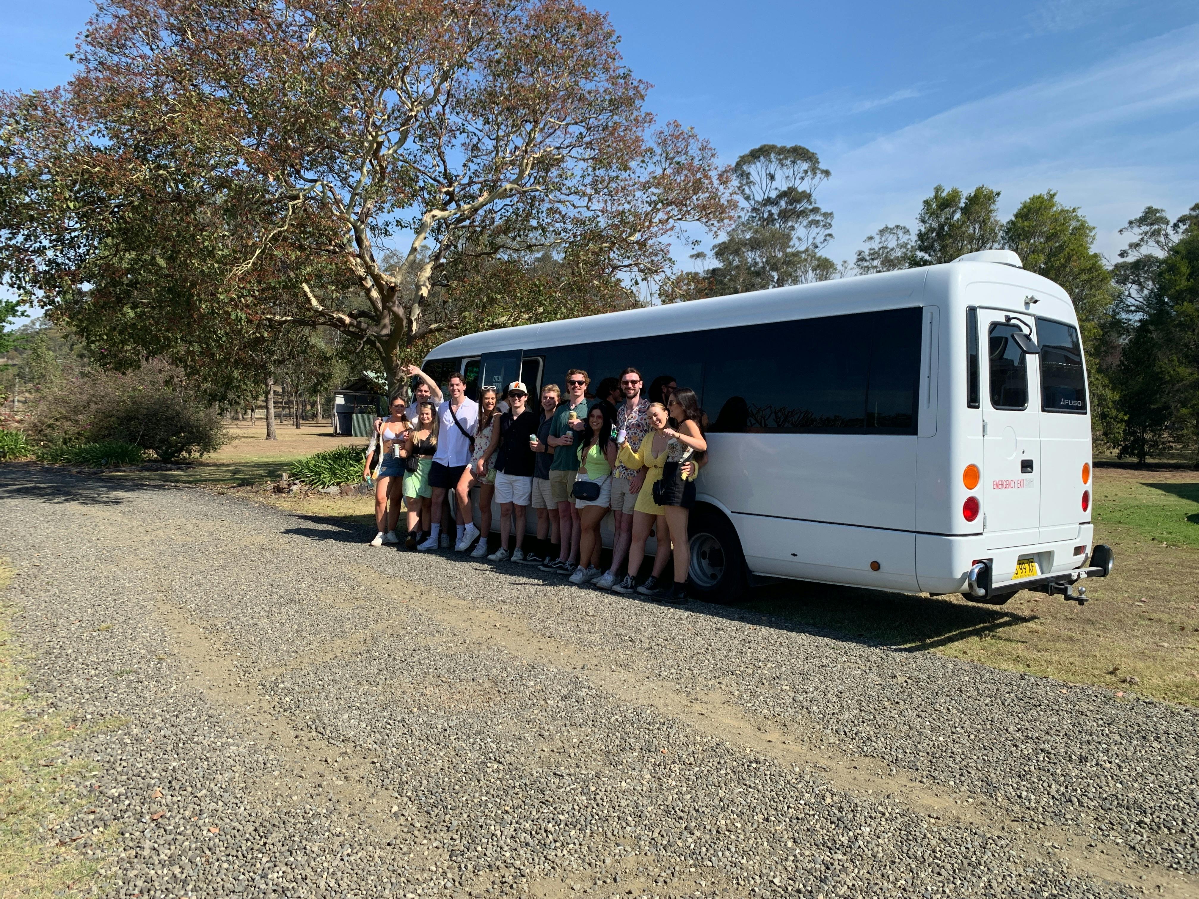 Large minibus wine tour