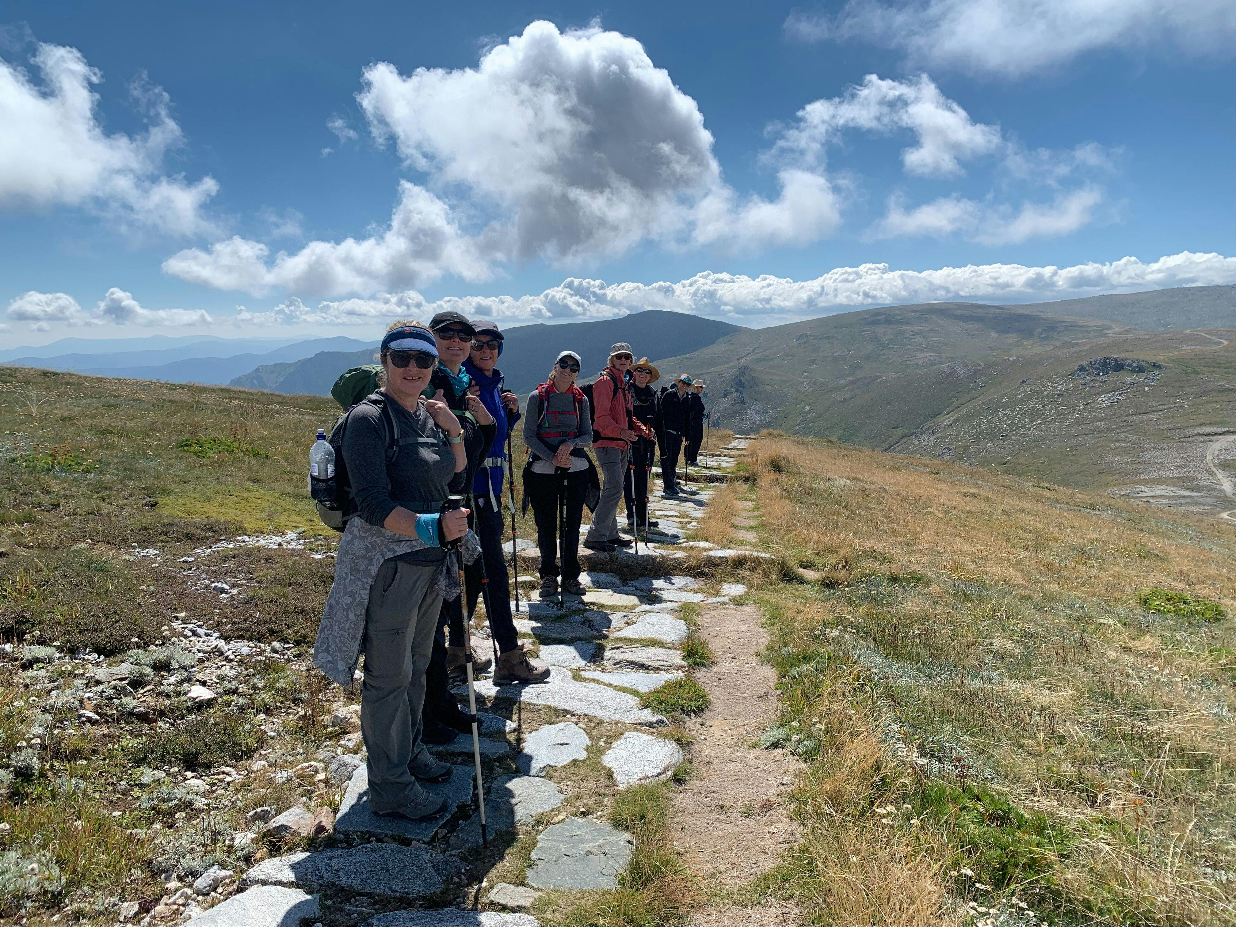 Women Embrace Snowies Alpine Walk