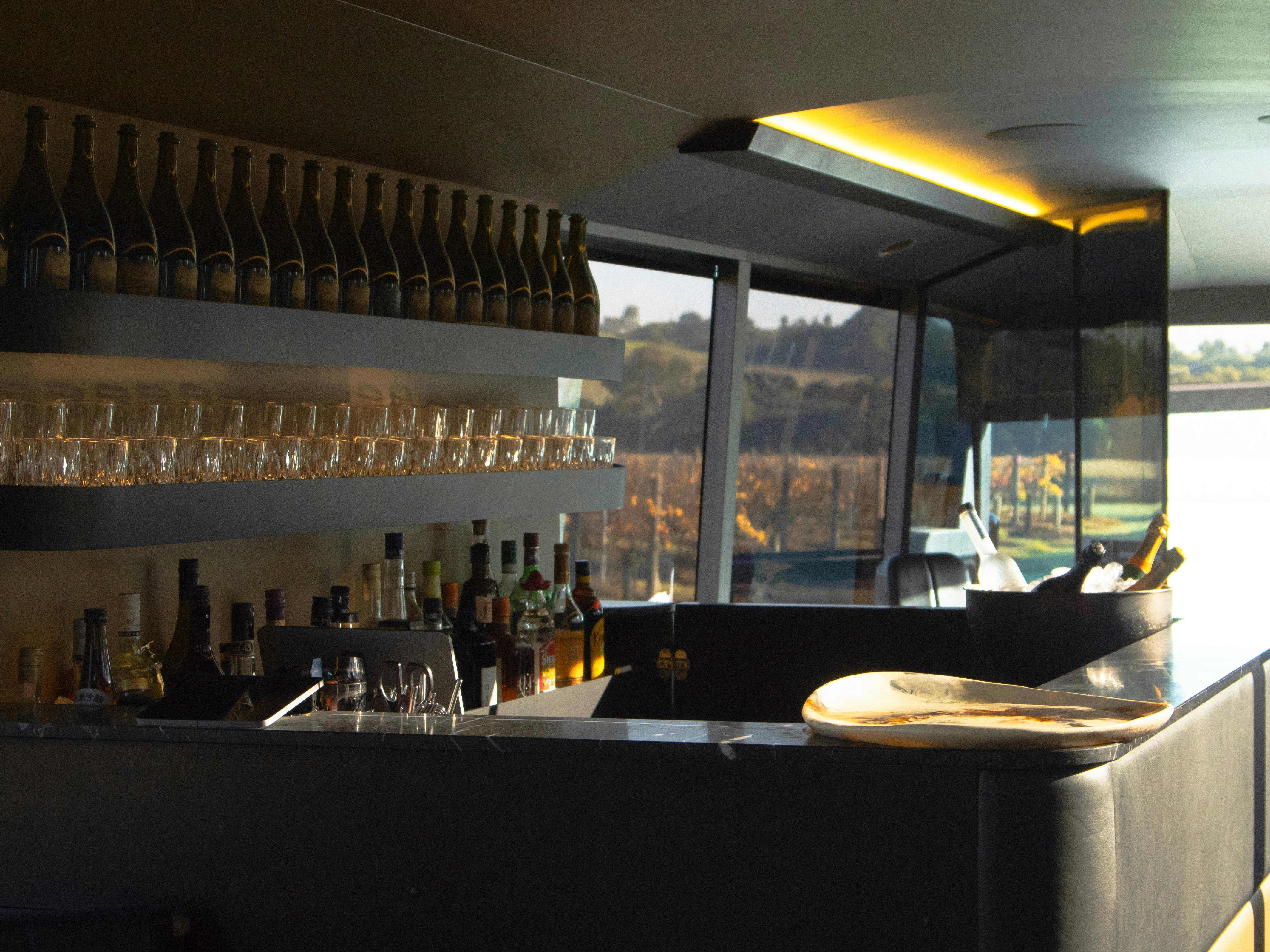 Luxcoach Luxury Coach Hire On Board Cocktail Bar Butler Service
