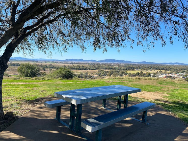 picnic table with great view