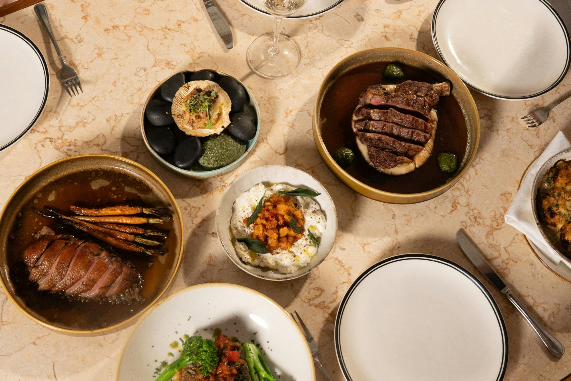 4 course dining menu at Sidewood Estate