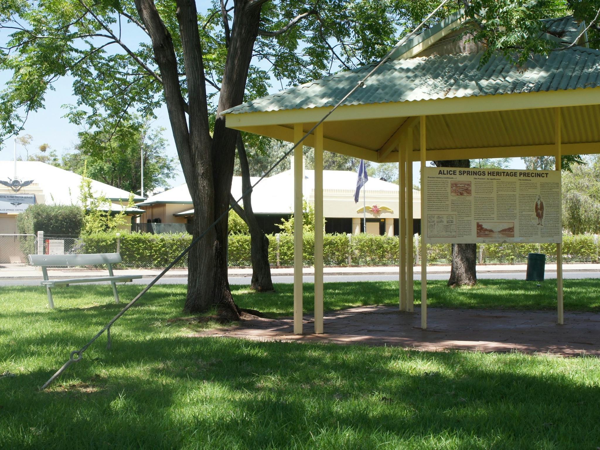 Interpretive Shelter for the Heritage Precinct, located in western end of Stuart Park, in front of RFDS Museum.