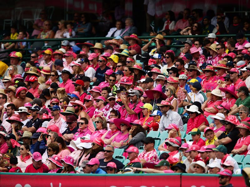 Domain Pink Test Match Australia versus India Sydney, Australia