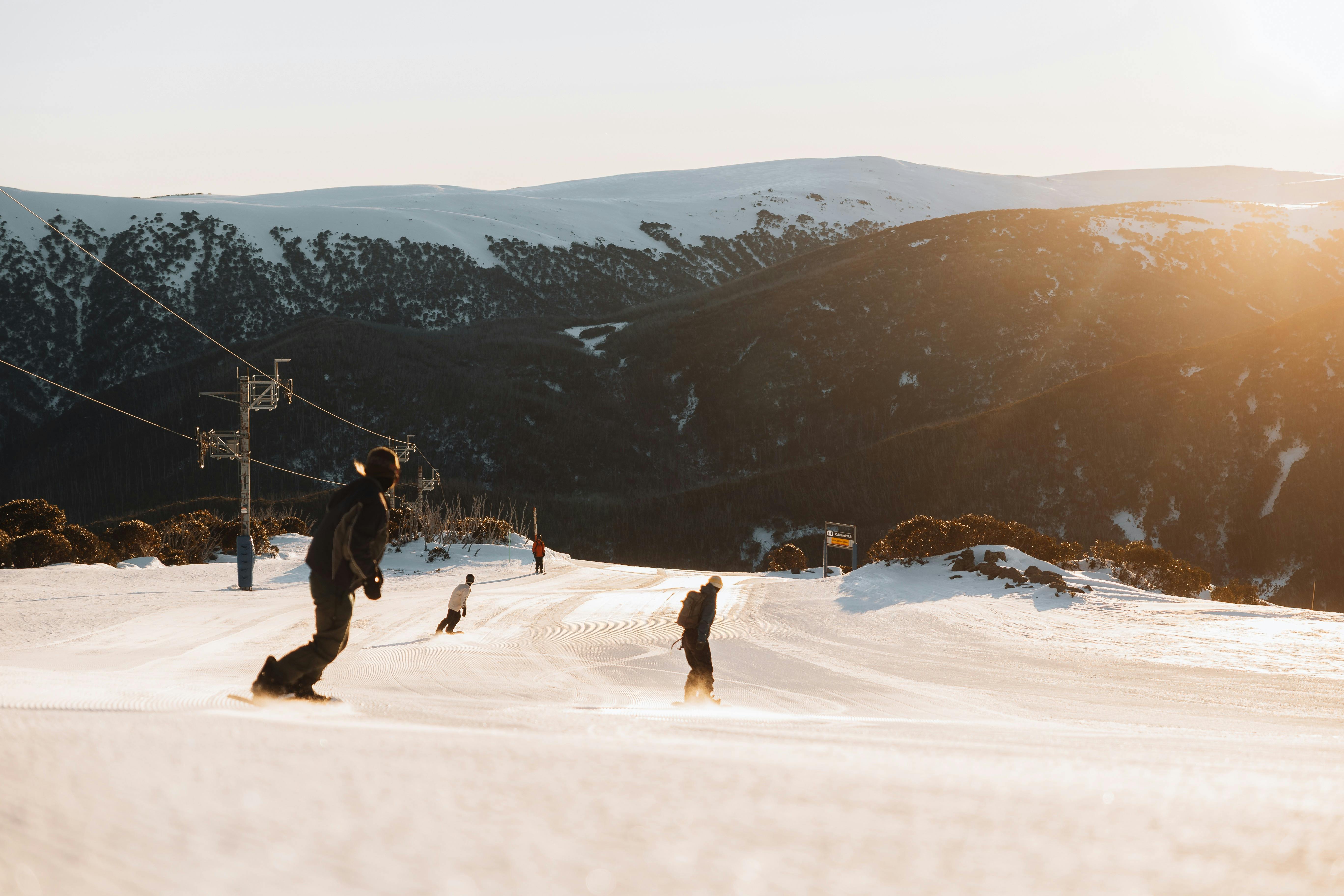 Snowy sunrise in Falls Creek