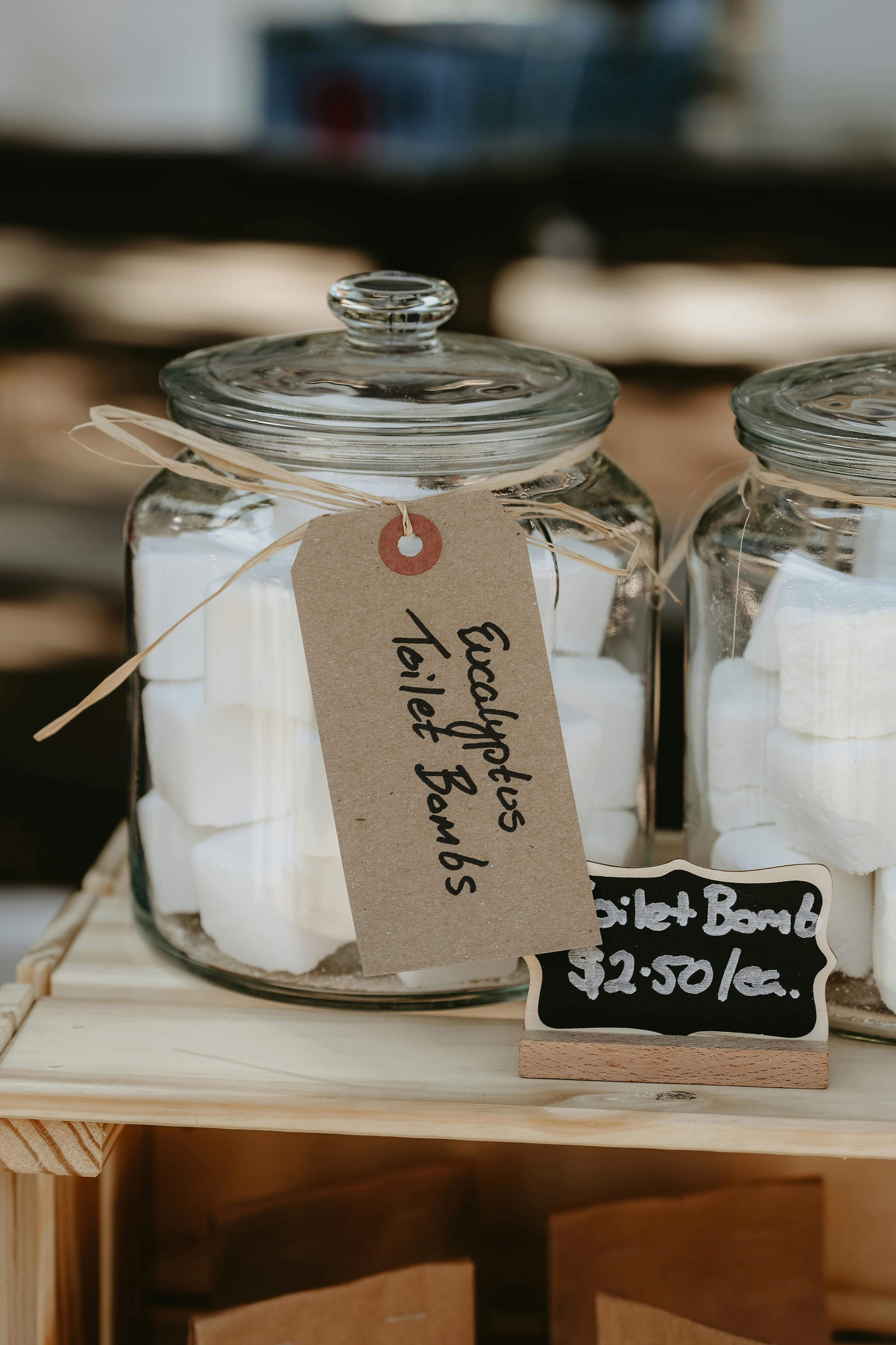 Image of toilet bombs, made by Braidwood Botanicals