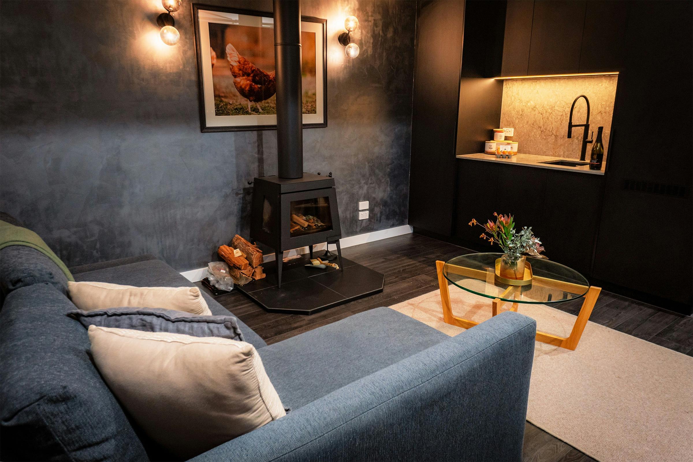 fire place accommodation winter