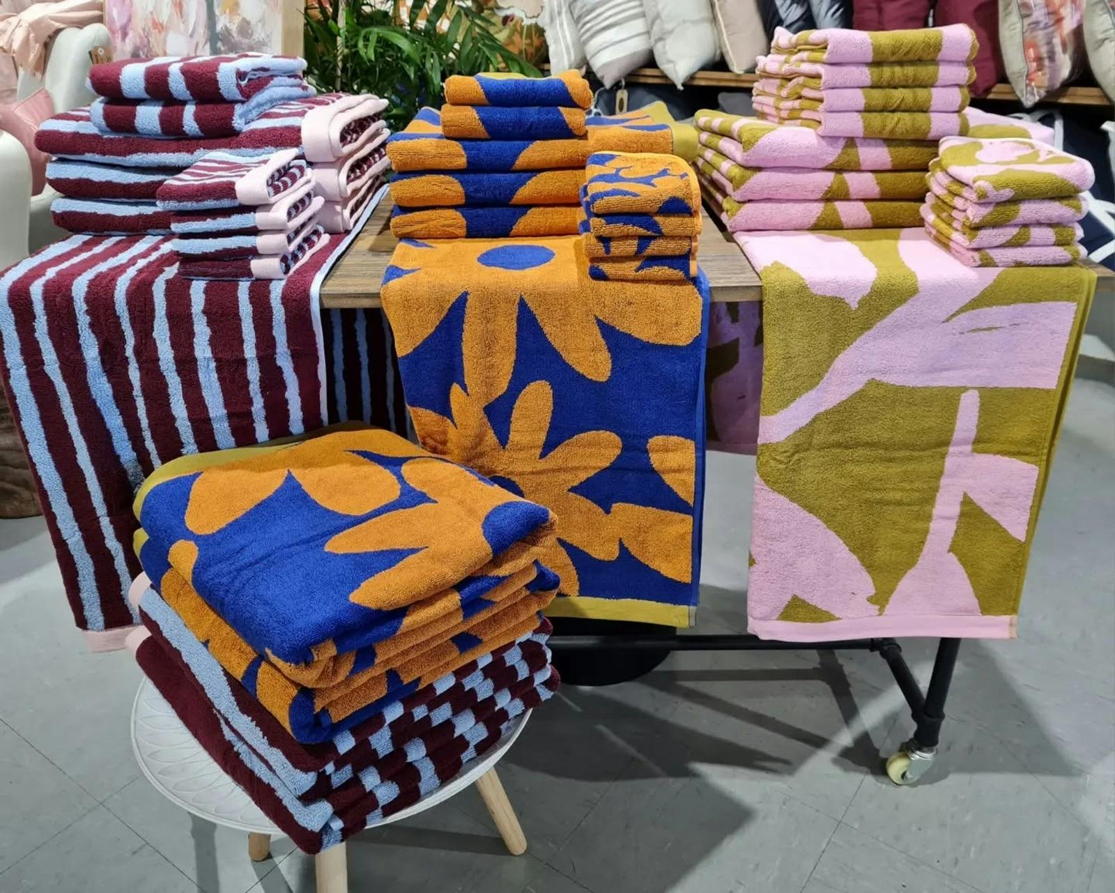 Vibrant towels