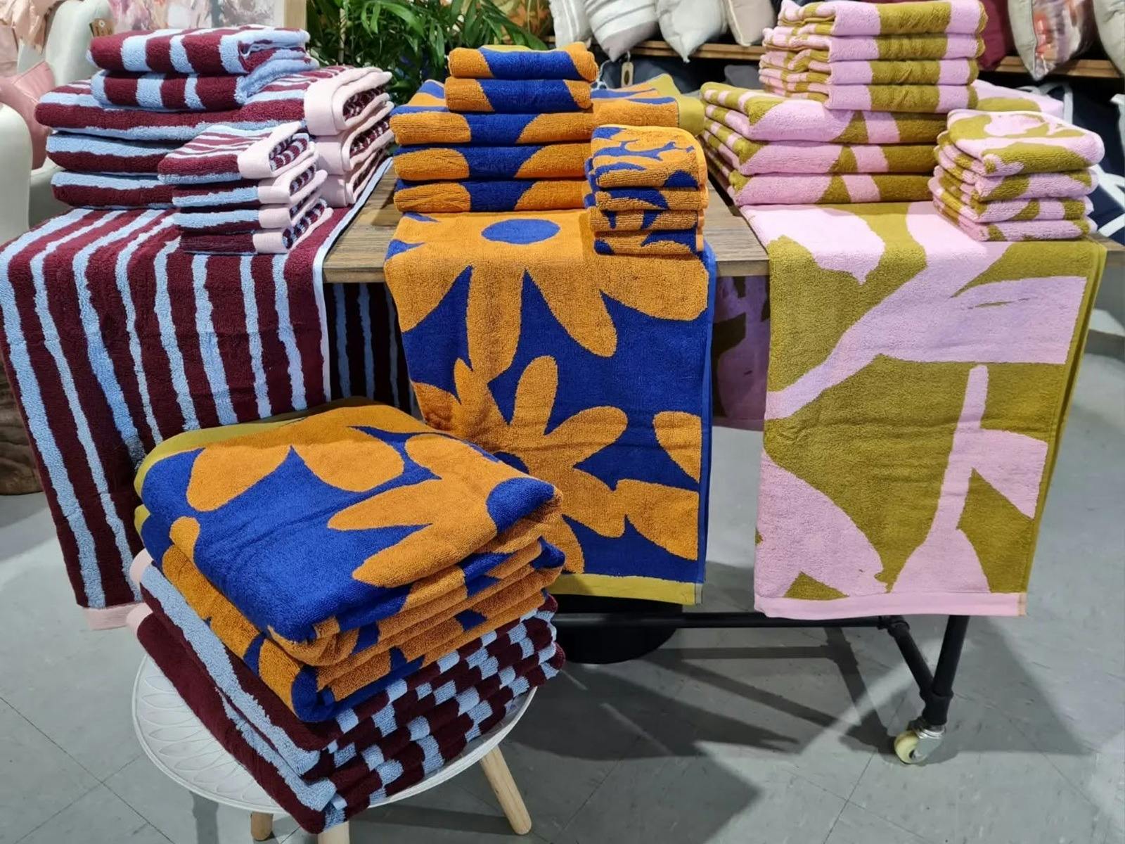 Vibrant towels