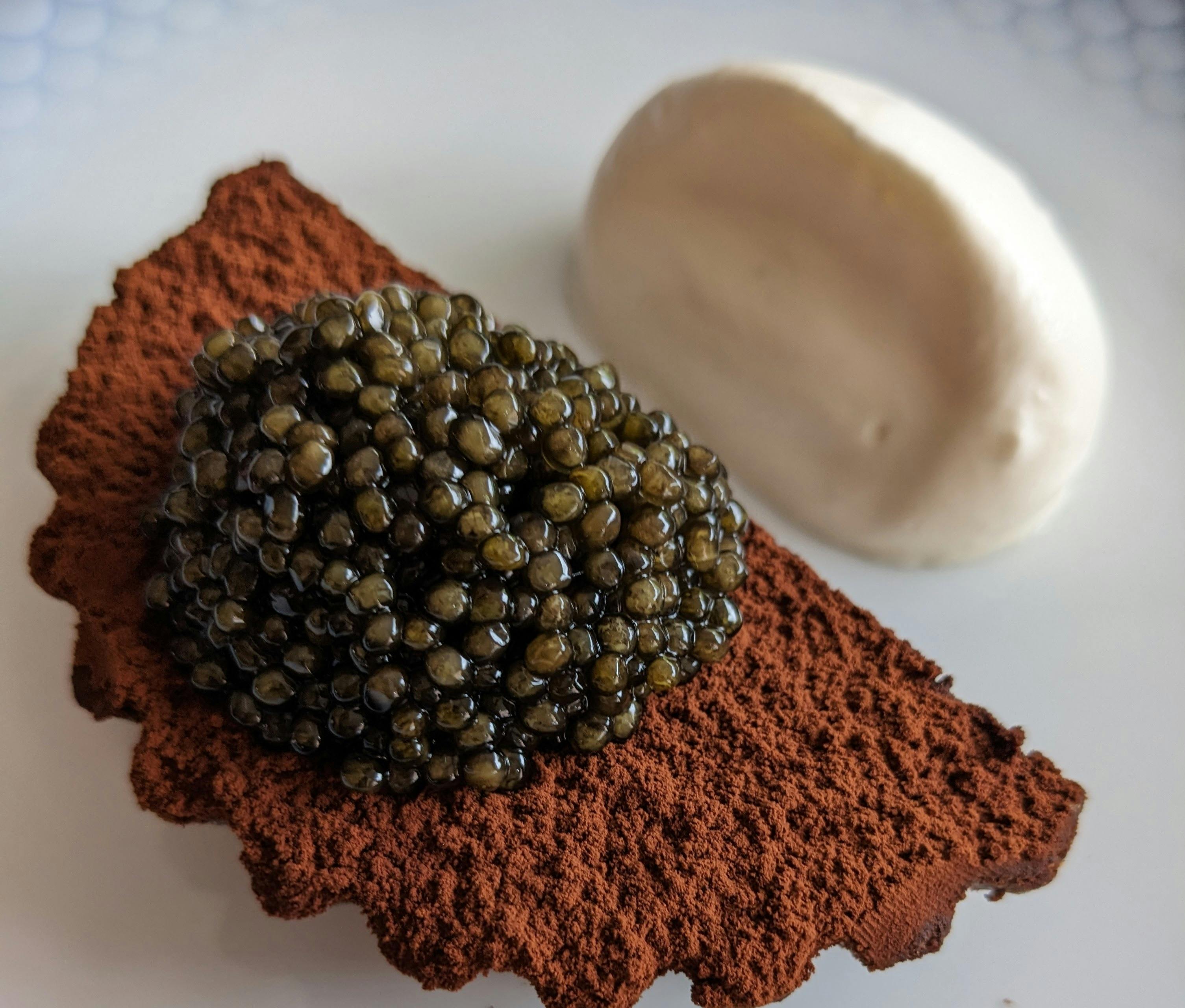 Valhrona Chocolate Tart & Caviar