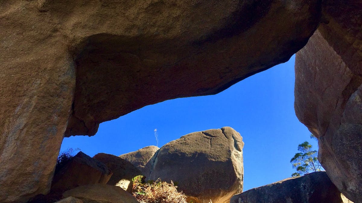 Bushwalks to Cathedral Arch at Girraween Environmental Lodge, Granite Belt, South East Queensland