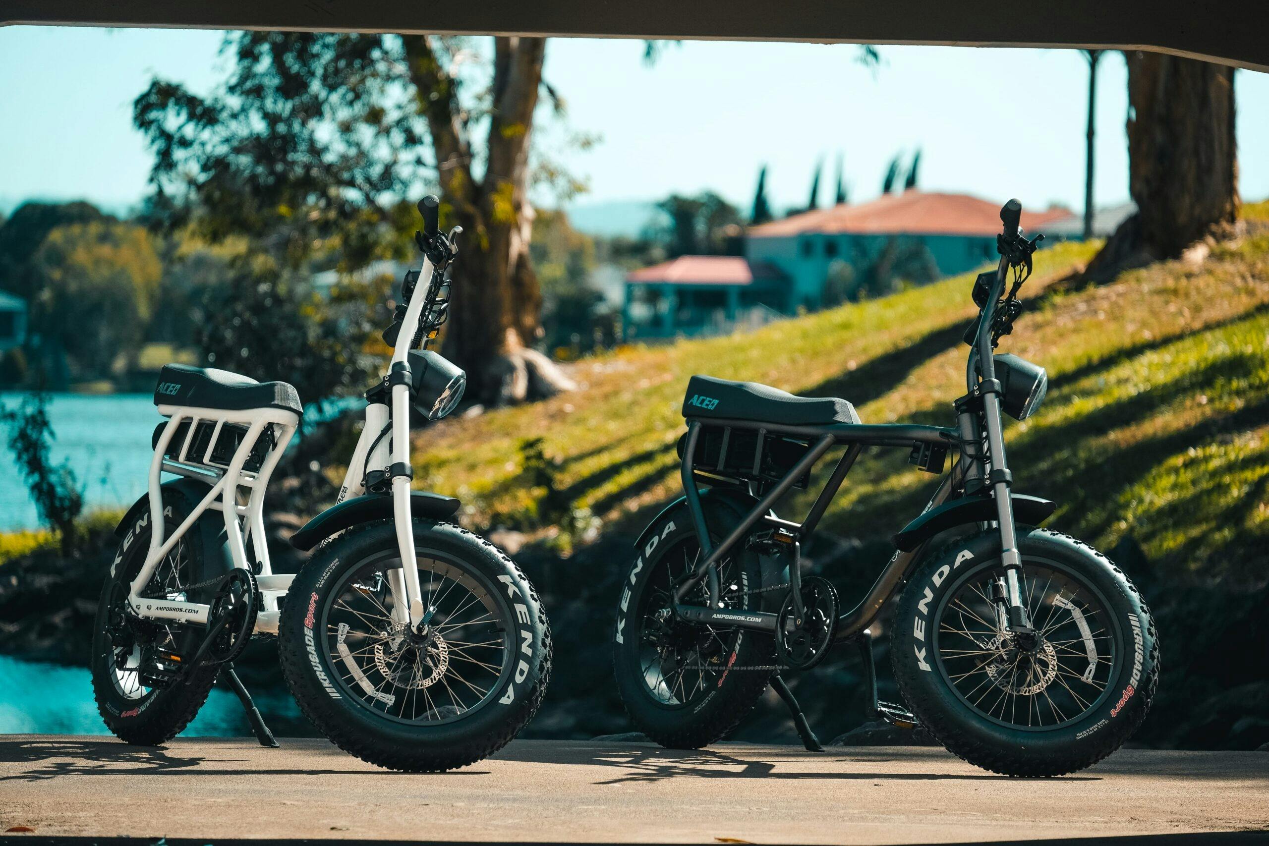 eBikes by water